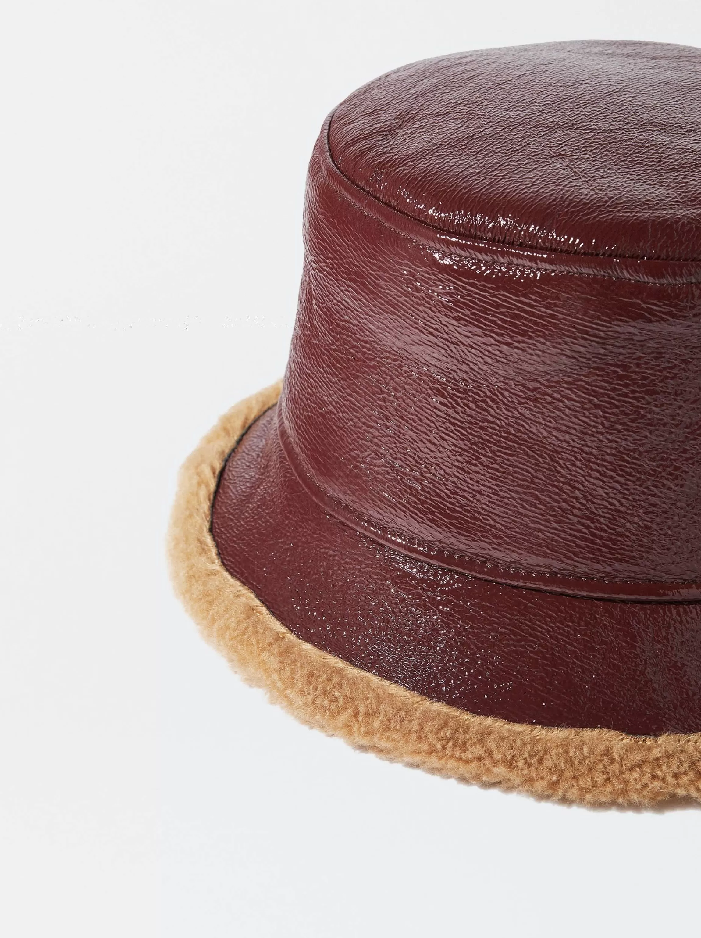 Mujer PARFOIS Gorros Bucket | Sombreros de invierno*Gorro Bucket Impermeable Charol Burdeos