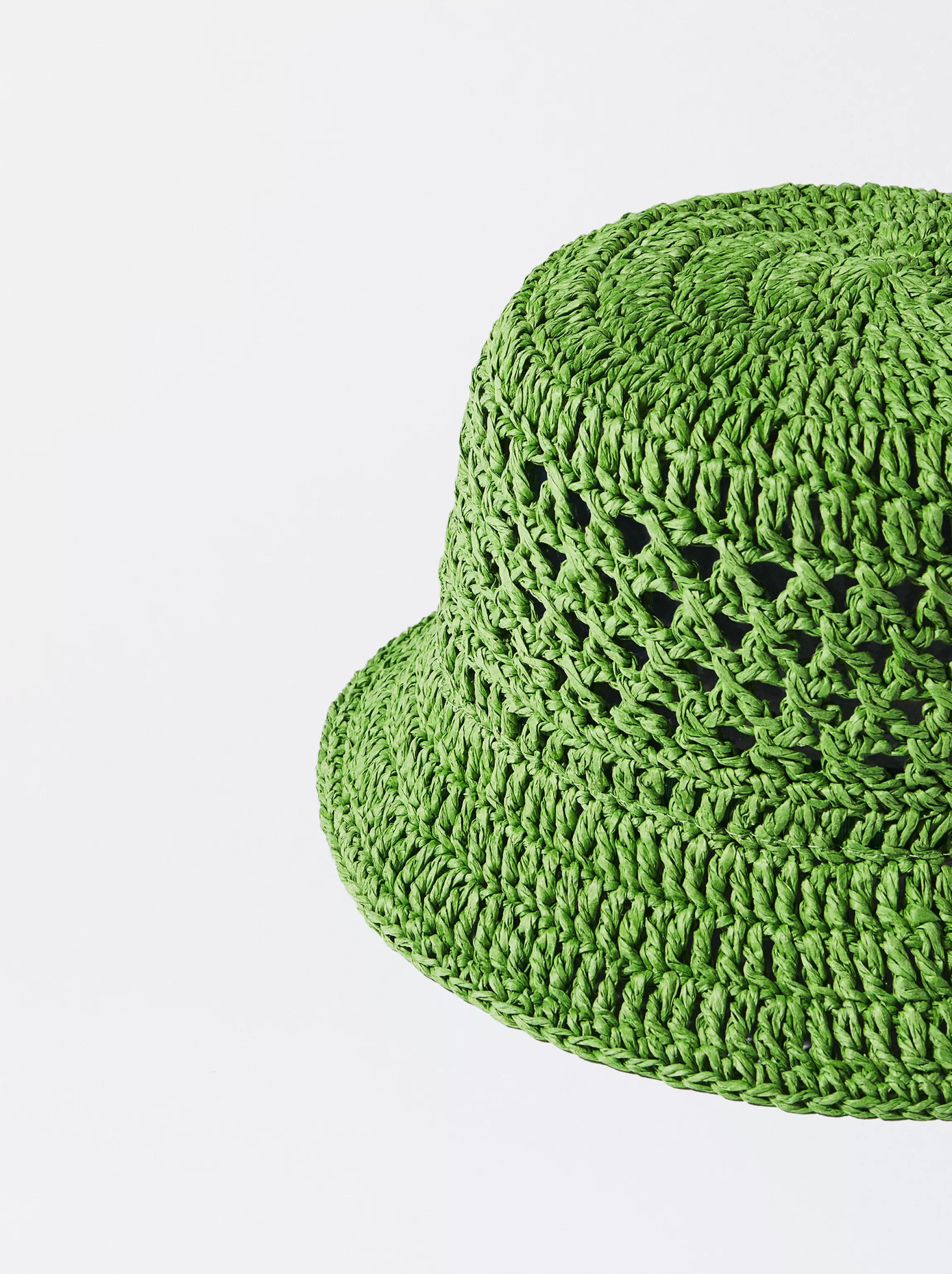 Mujer PARFOIS Gorros Bucket*Gorro Bucket Trenzado Verde