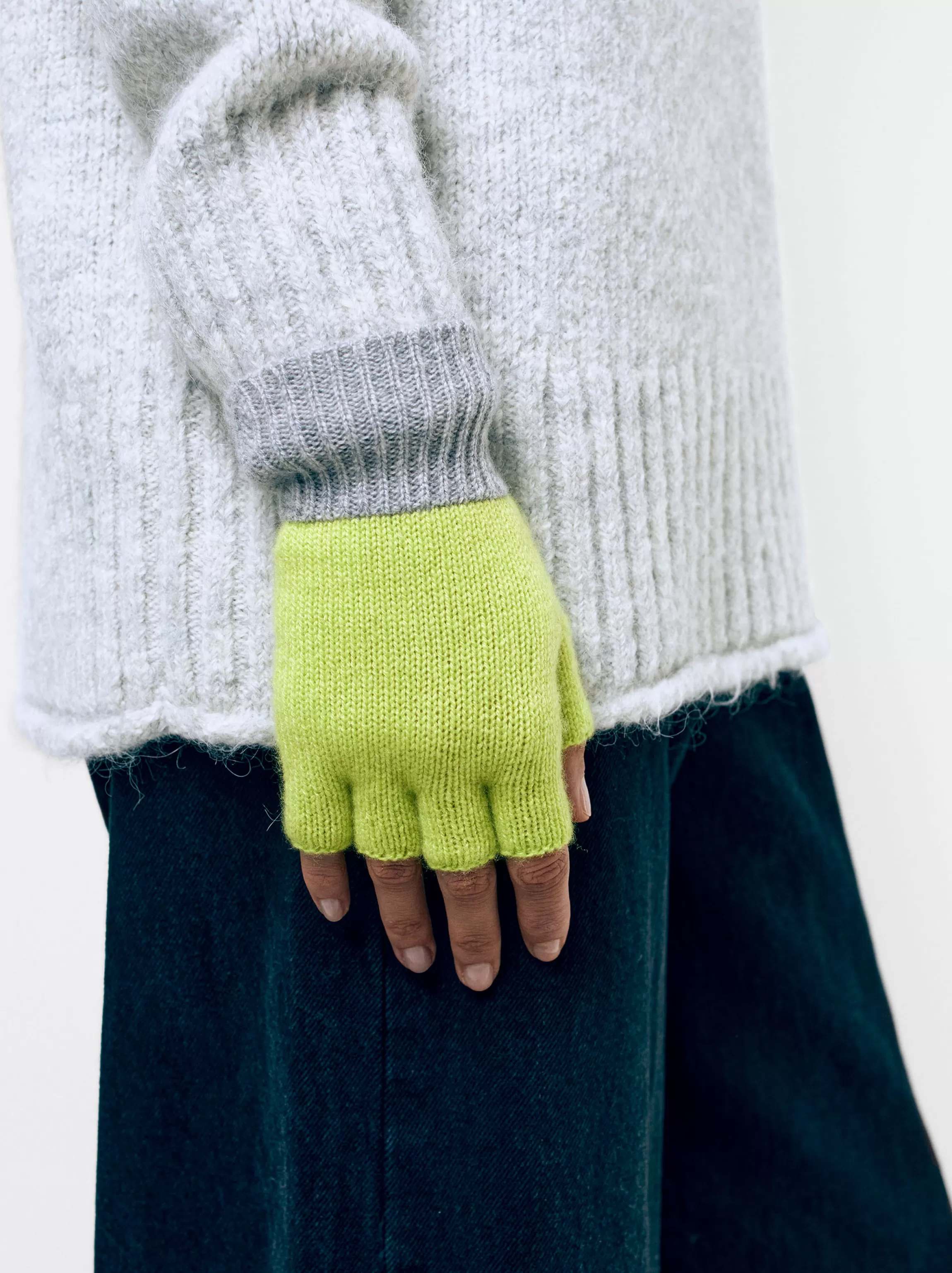 Mujer PARFOIS Guantes | Cashmere*Guantes 100% Cashmere Amarillo