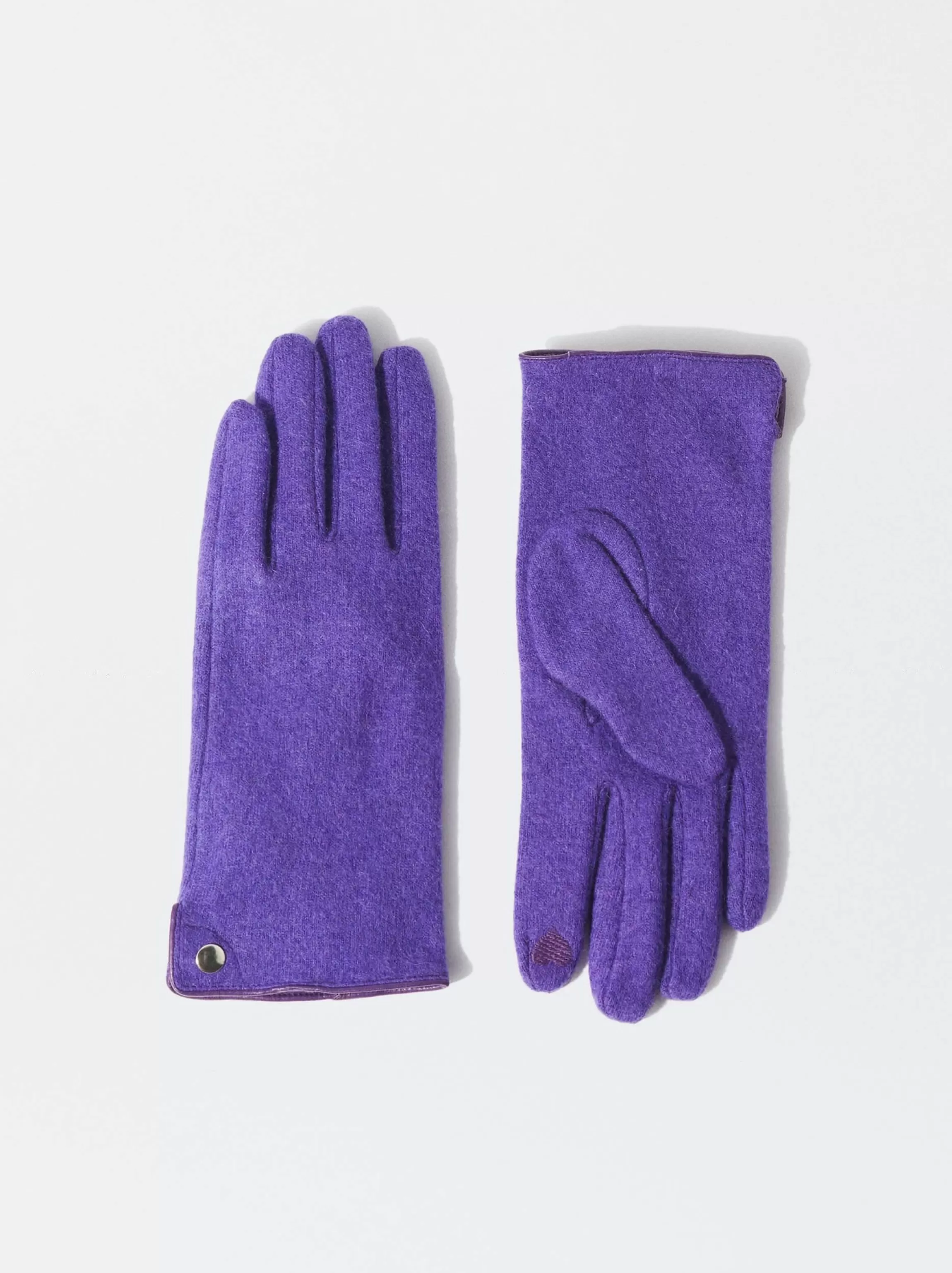 Mujer PARFOIS Guantes*Guantes De Lana Violeta