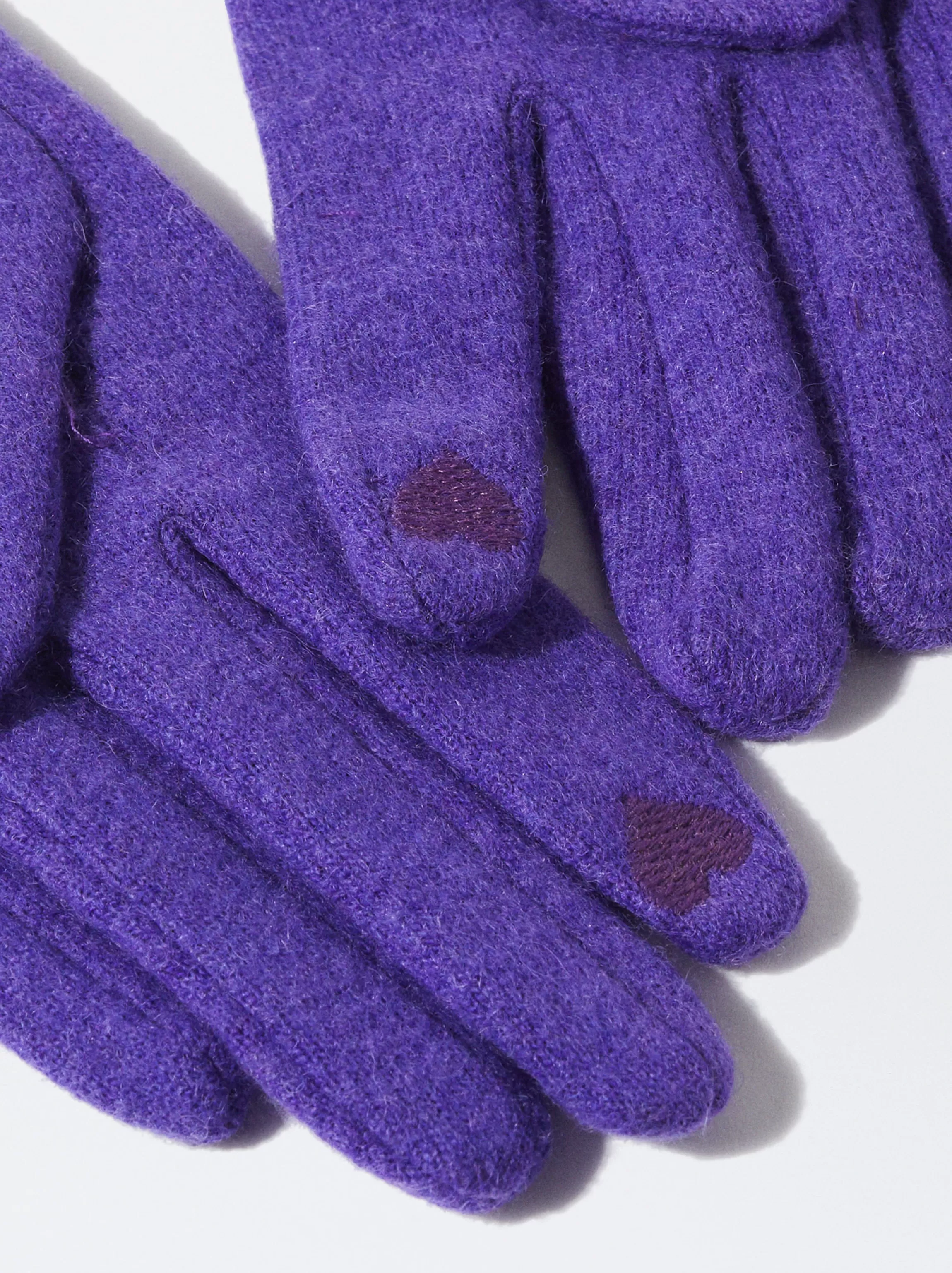 Mujer PARFOIS Guantes*Guantes De Lana Violeta