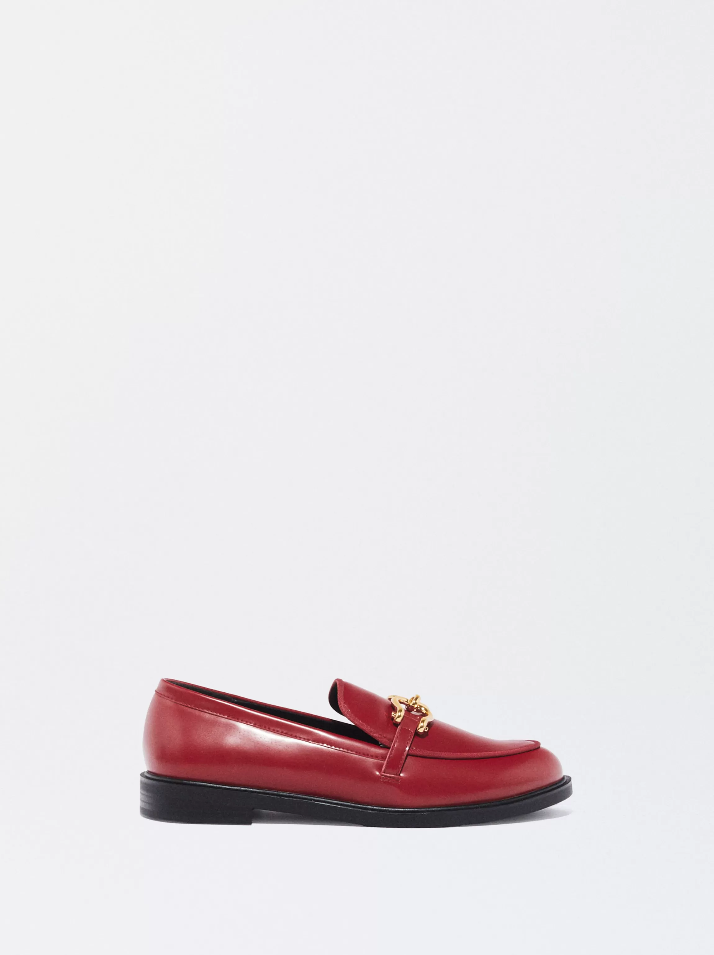 Mujer PARFOIS Zapatos Planos*Mocasín Plano Hebilla Rojo