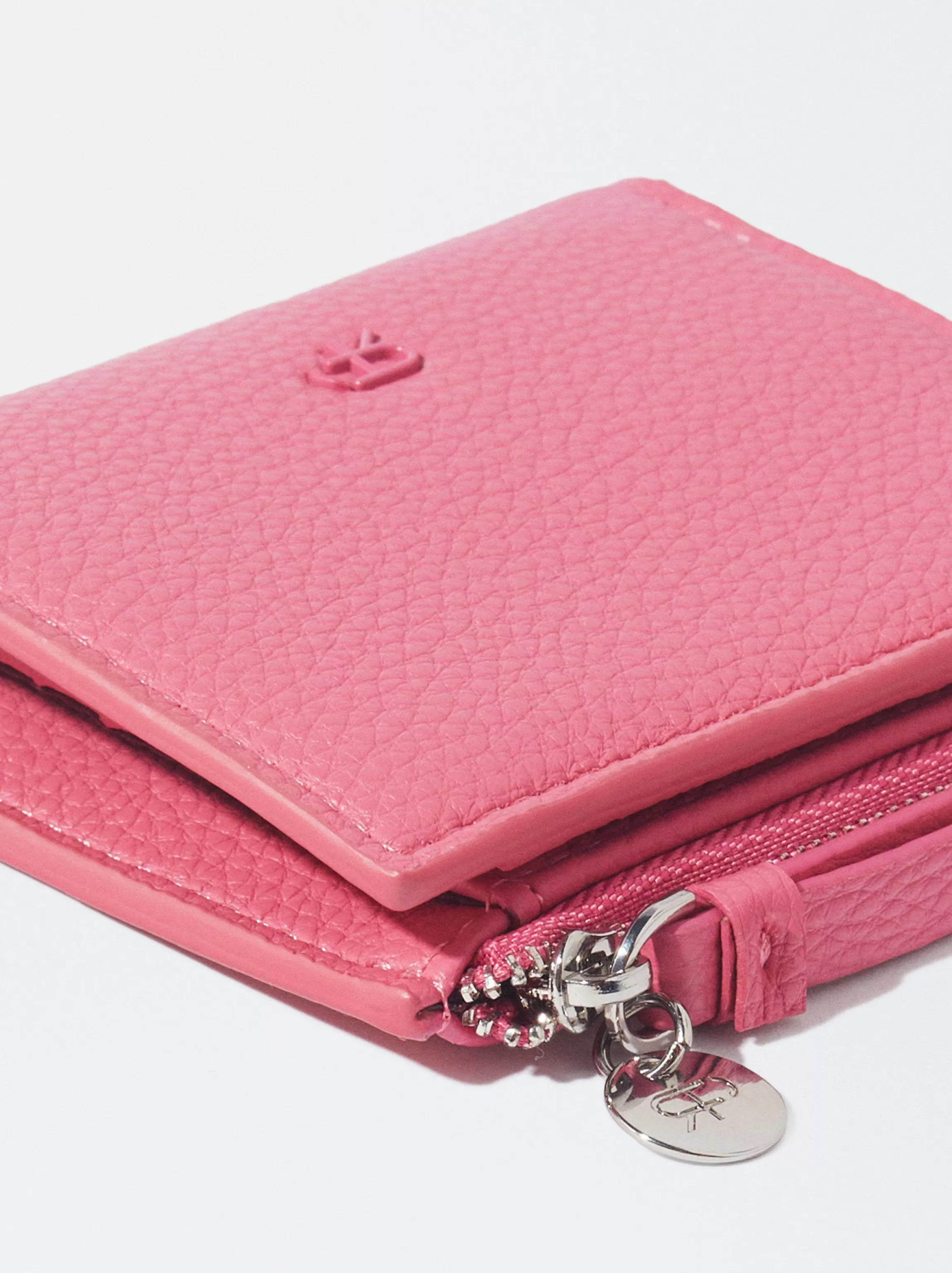 Mujer PARFOIS NEW Carteras*Monedero Con Cremallera Rosa