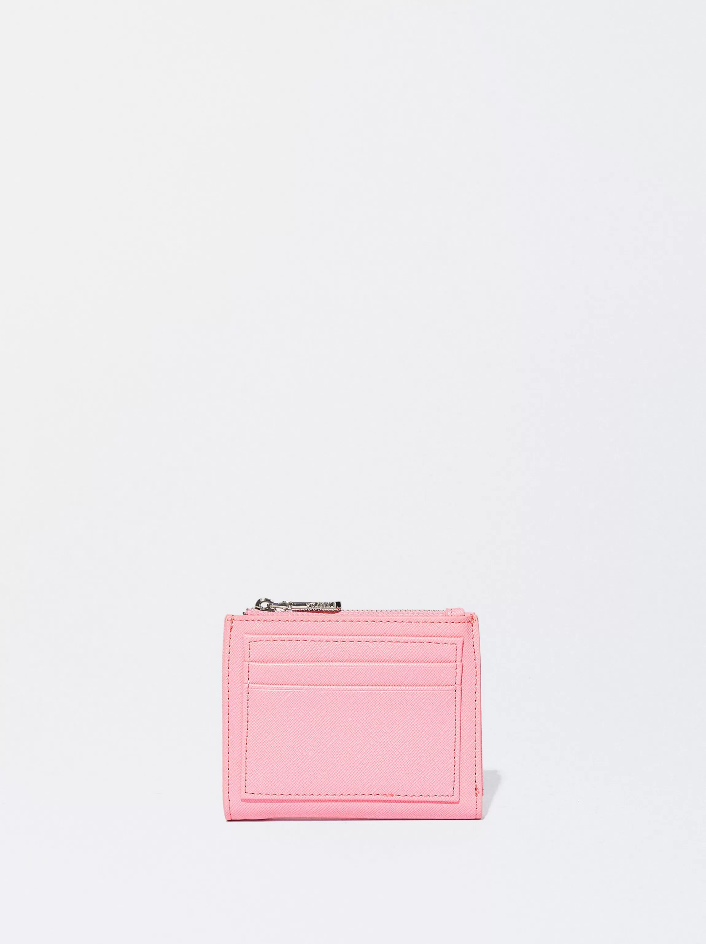 Mujer PARFOIS NEW Carteras*Monedero Con Cremallera Rosa