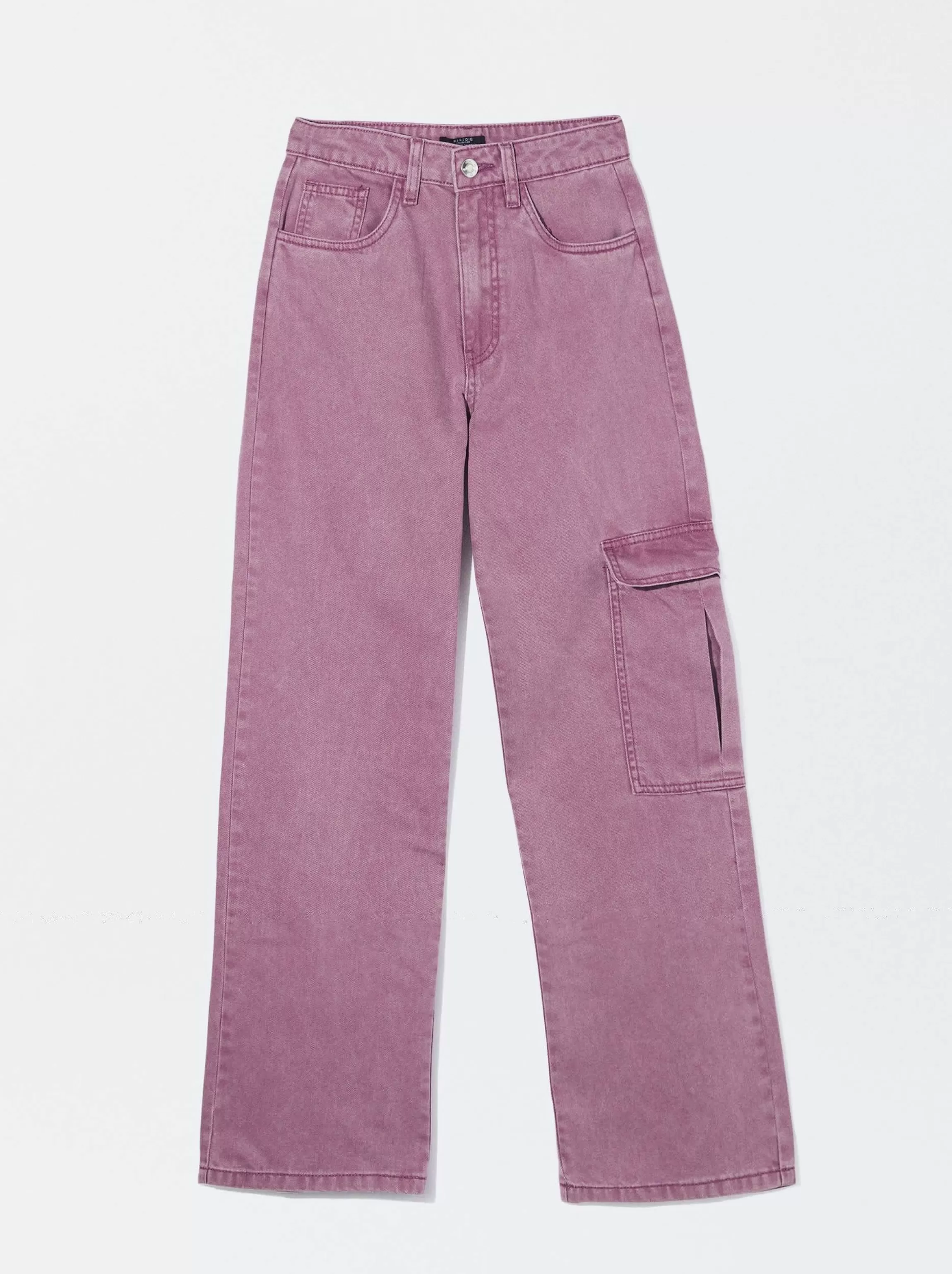 Mujer PARFOIS Pantalones*Pantalones Cargo Algodón Rosa