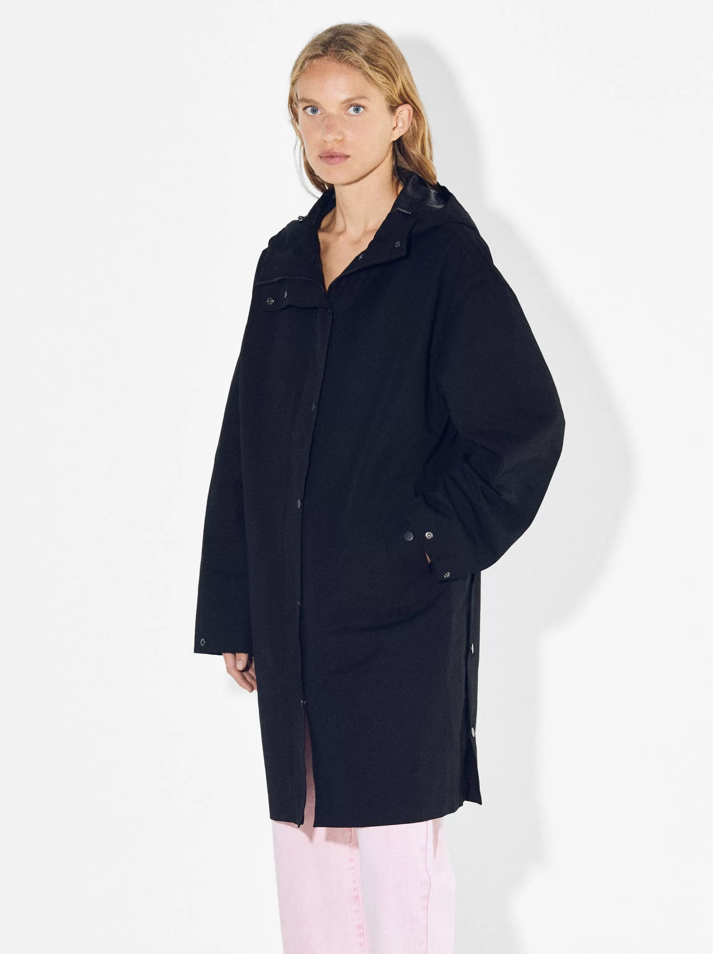 Mujer PARFOIS Parkas | Blazers y Abrigos*Parka Larga Con Capucha Negro