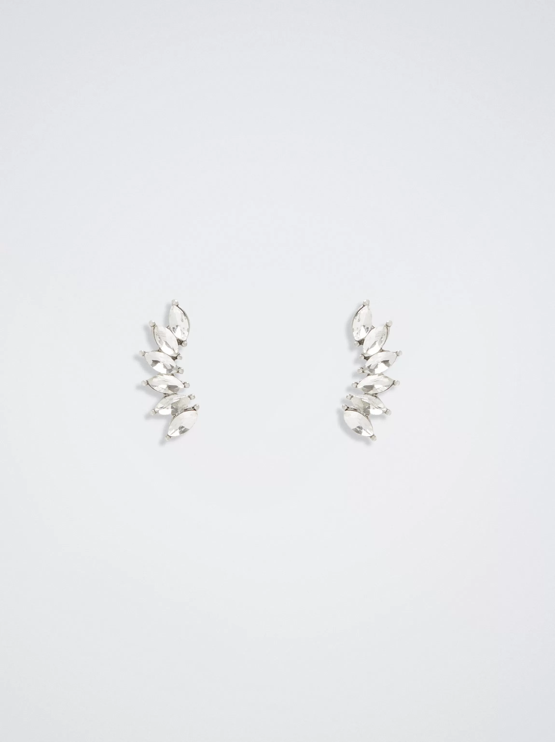 Mujer PARFOIS Básicos | Pendientes cortos*Pendiente Earcuff Brillantes Plateado