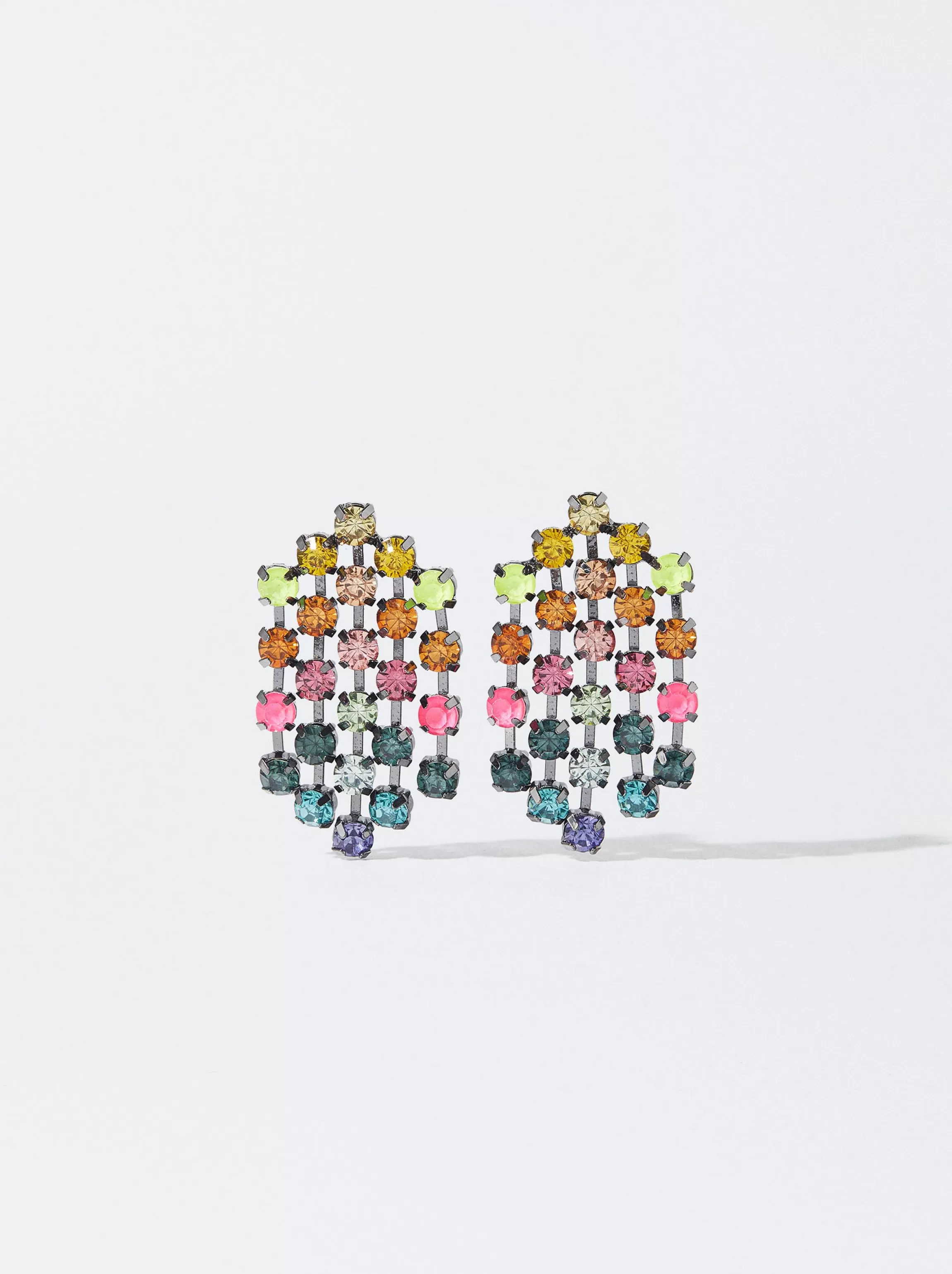 Mujer PARFOIS Trend Collection | Pendientes largos | Pendientes medianos*Pendientes Con Cristales Multicolor Multicor