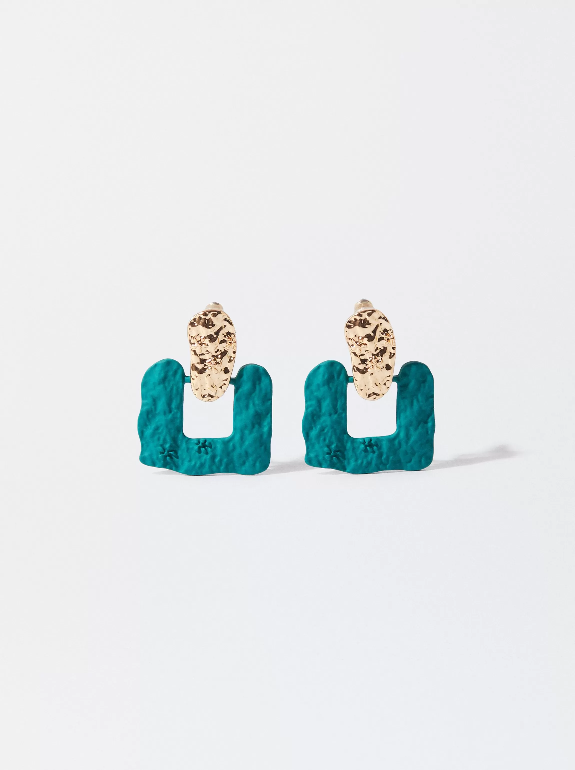 Mujer PARFOIS Pendientes cortos*Pendientes Con Efecto Mate Azul