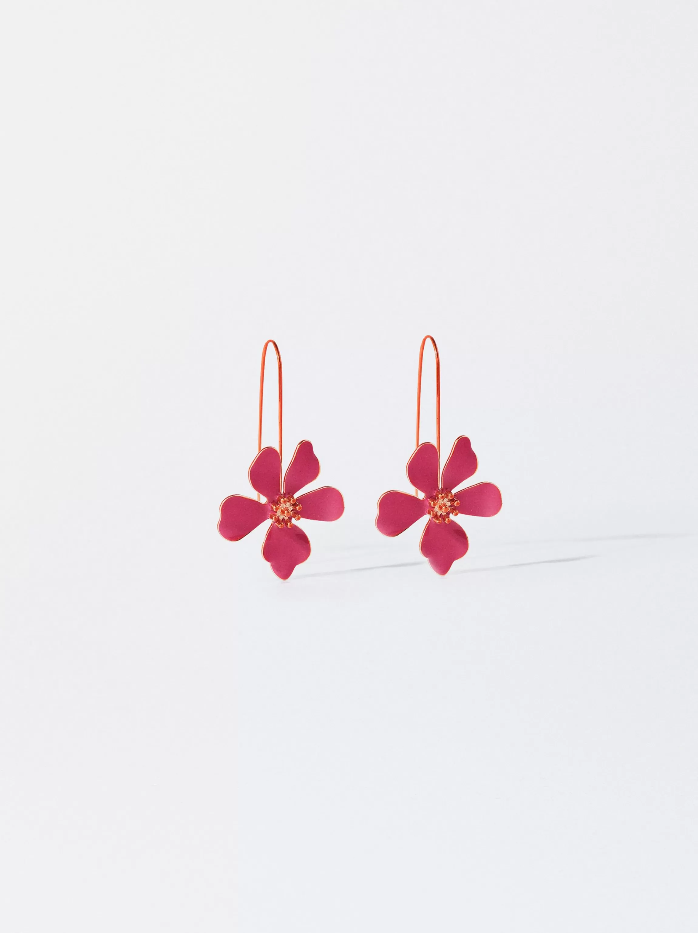 Mujer PARFOIS Trend Collection | Pendientes largos*Pendientes Con Flor Rosa