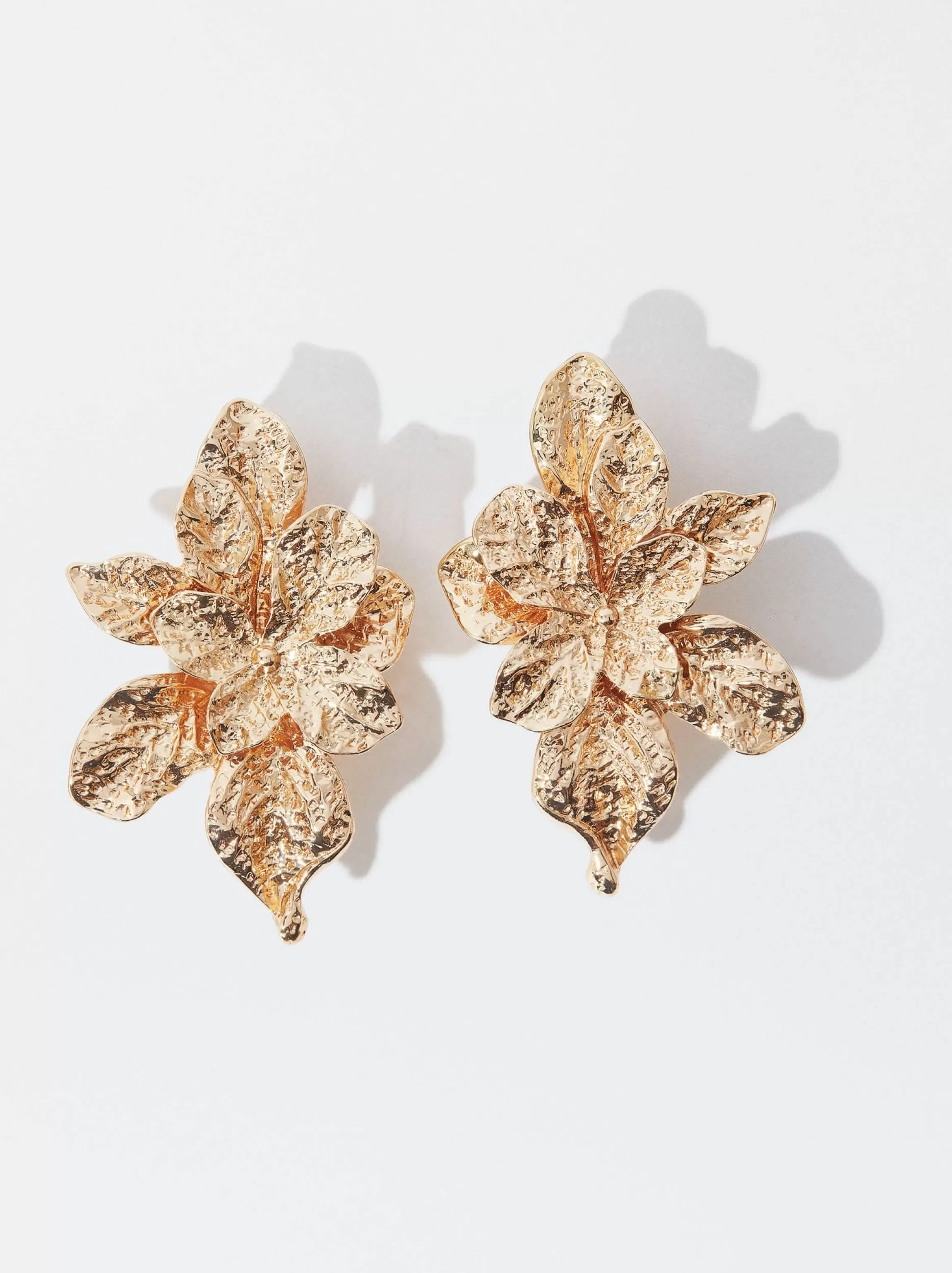 Mujer PARFOIS Trend Collection | Pendientes largos*Pendientes Con Flor Dorado