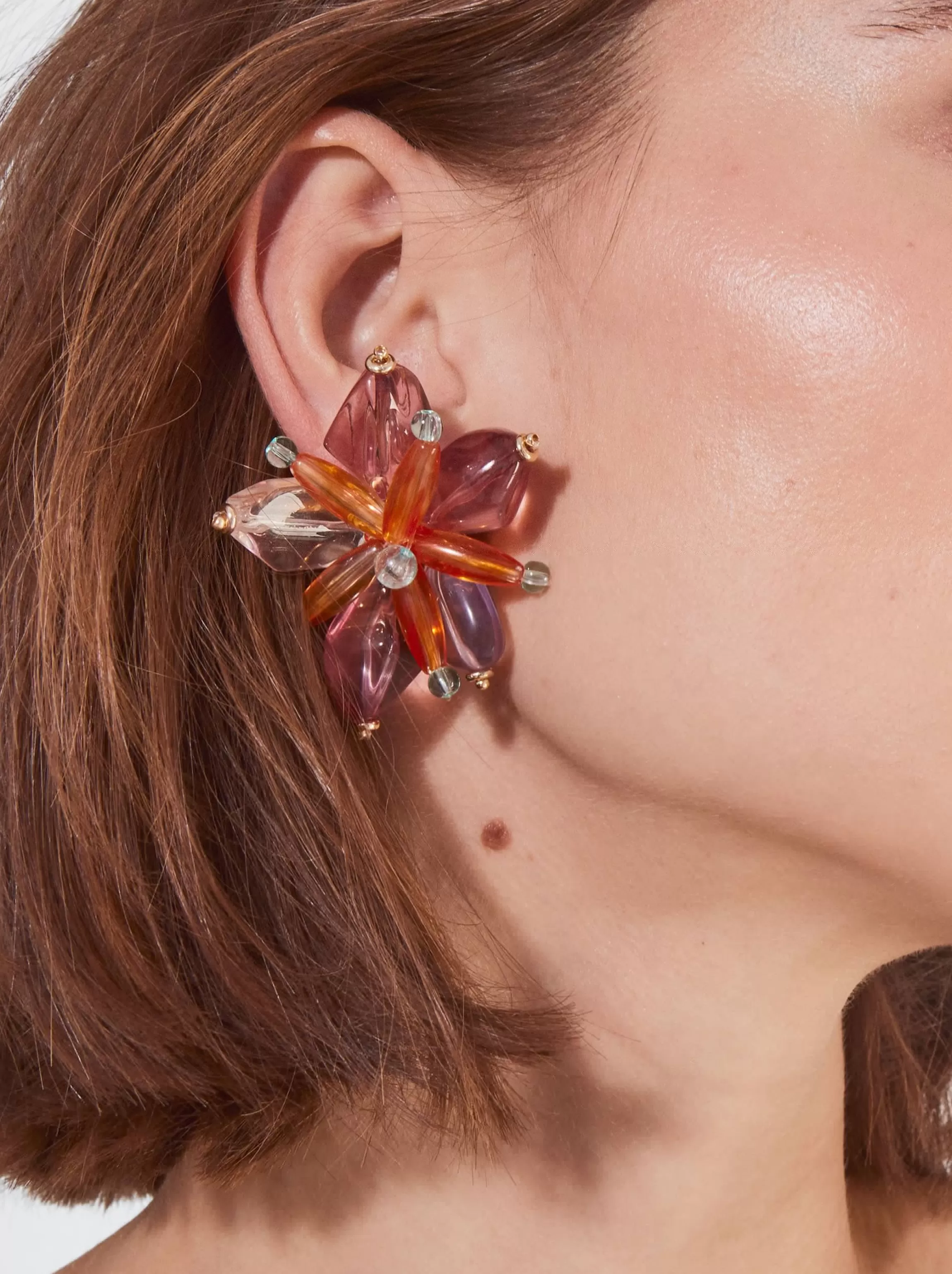 Mujer PARFOIS Trend Collection | Pendientes largos*Pendientes Con Flor Multicor