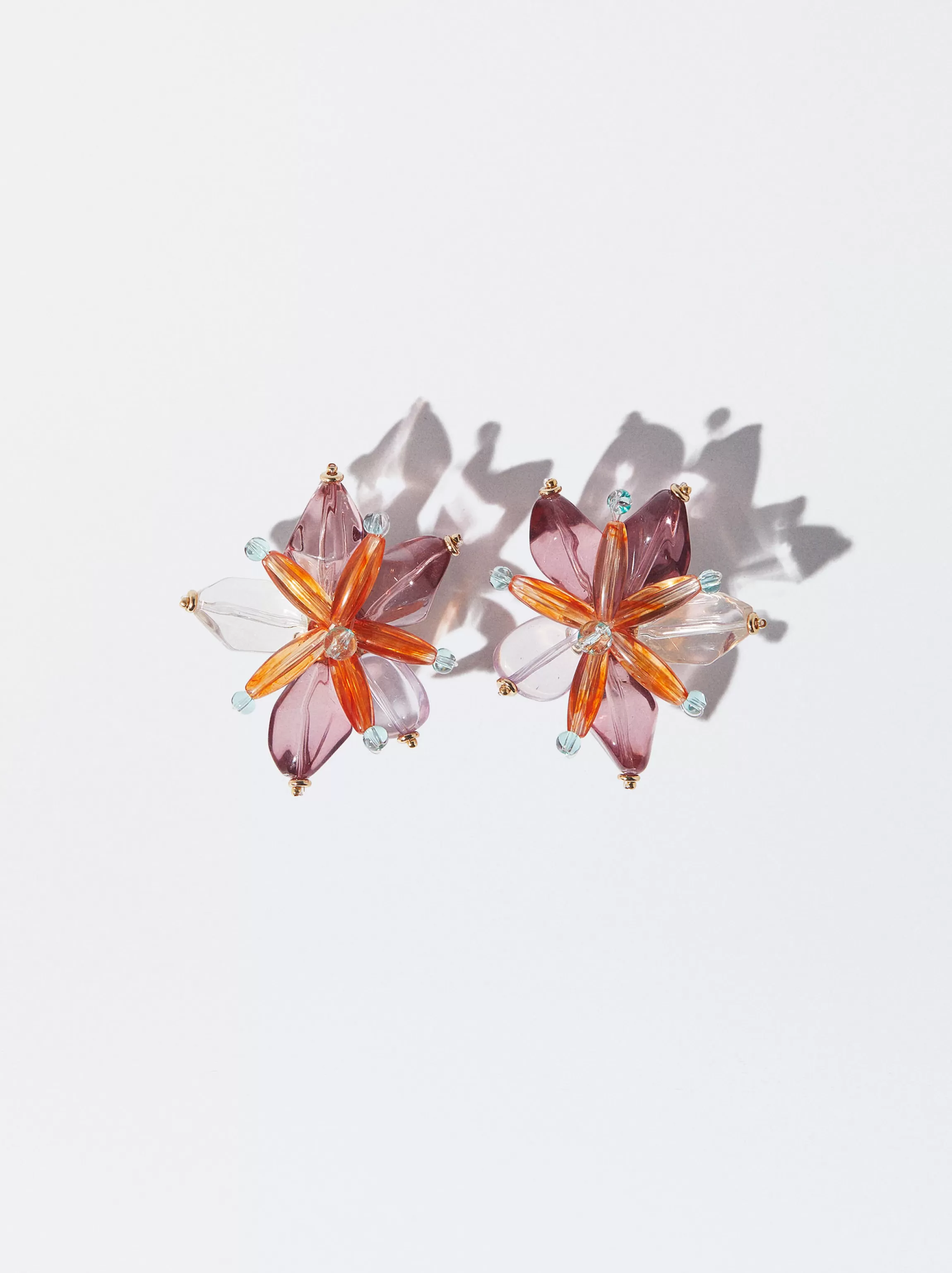 Mujer PARFOIS Trend Collection | Pendientes largos*Pendientes Con Flor Multicor