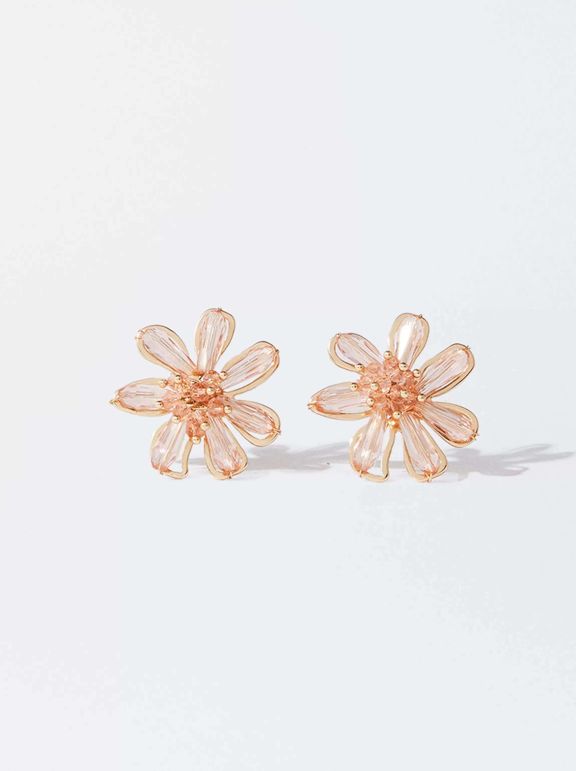 Mujer PARFOIS Trend Collection | Pendientes largos | Pendientes medianos*Pendientes Con Flor Rosa