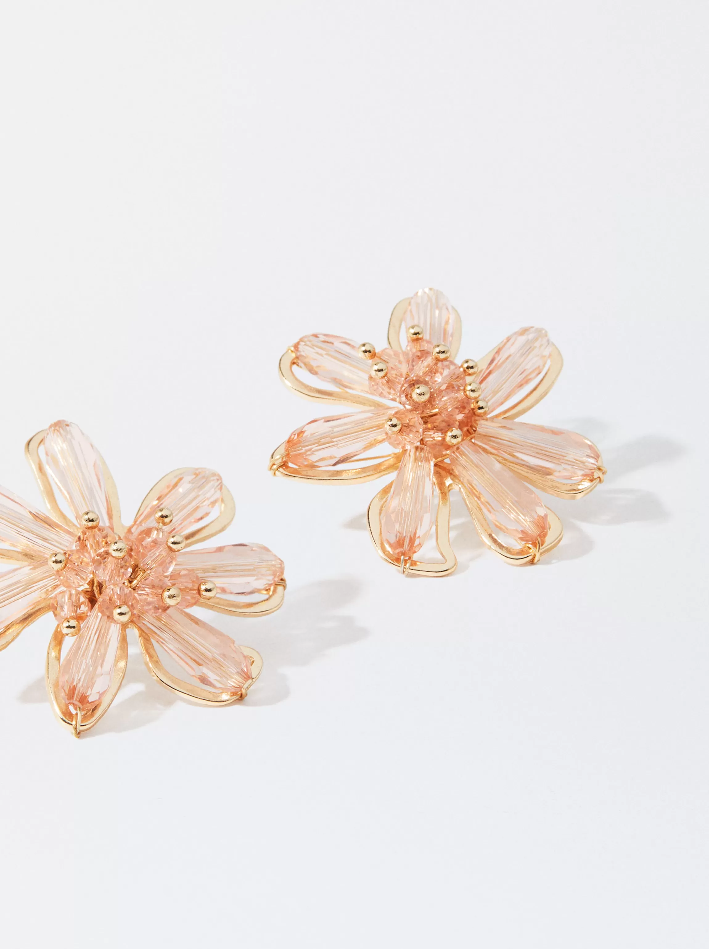 Mujer PARFOIS Trend Collection | Pendientes largos | Pendientes medianos*Pendientes Con Flor Rosa