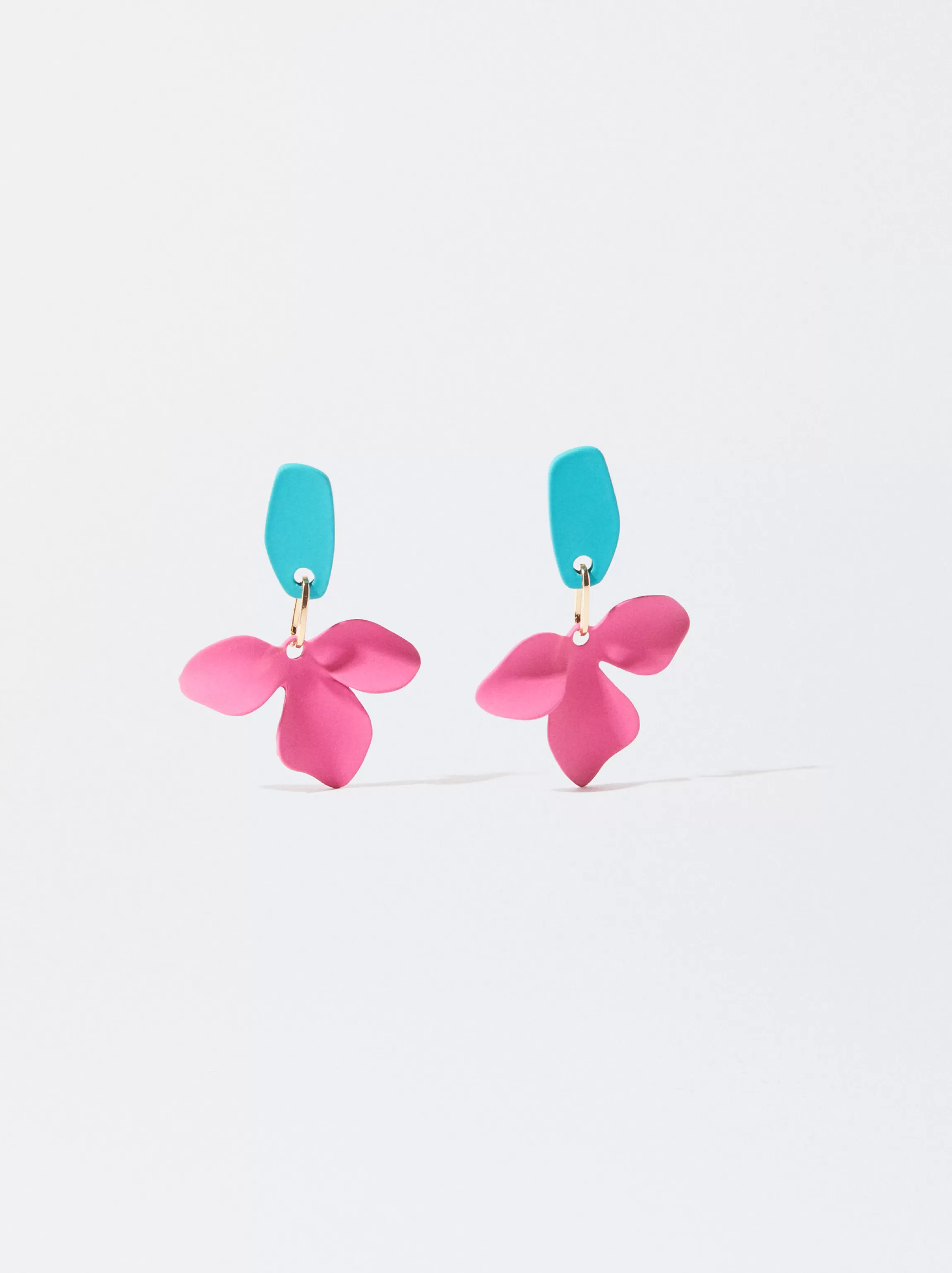 Mujer PARFOIS Pendientes largos | Pendientes medianos*Pendientes Con Flor Multicor