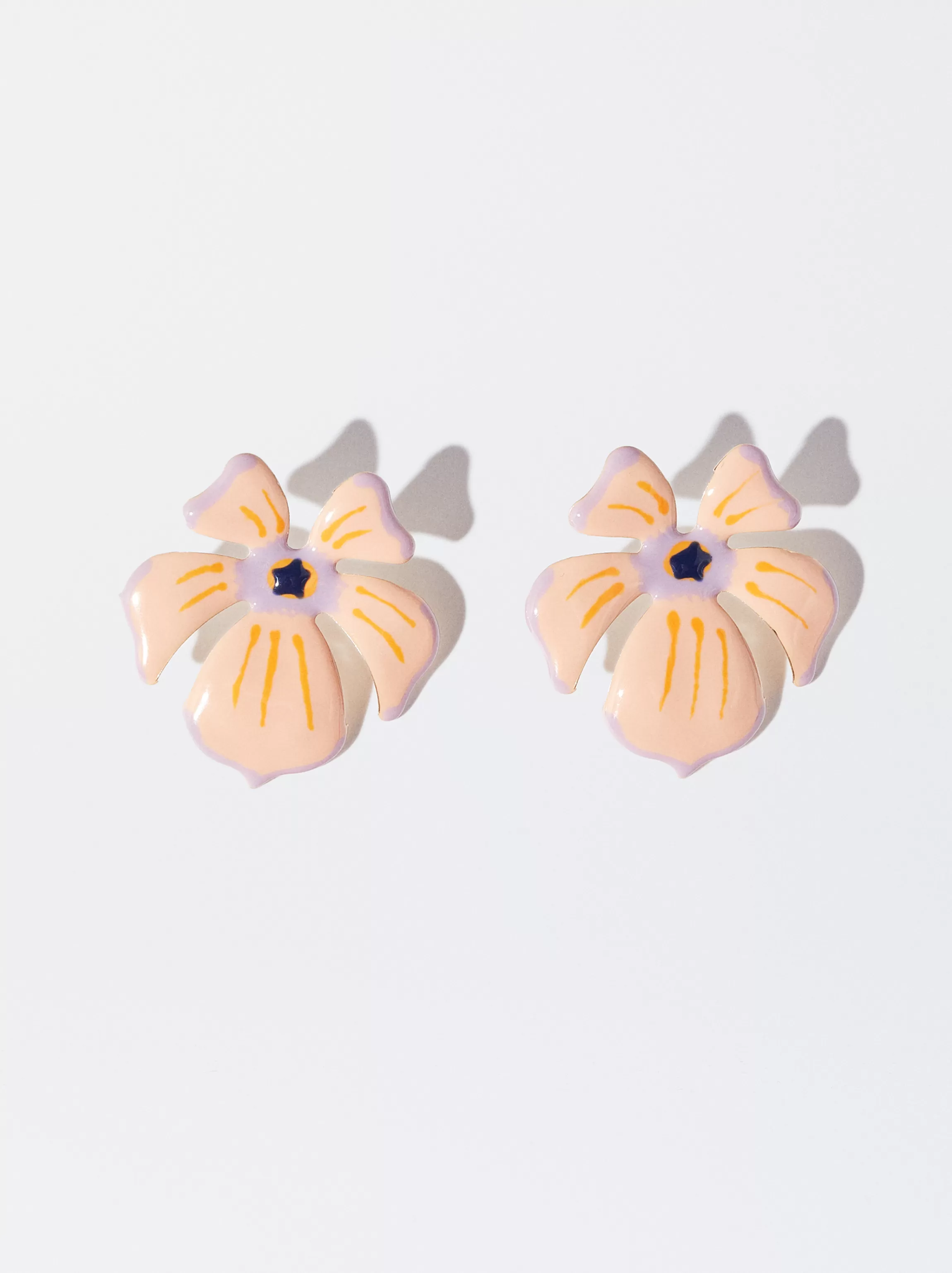 Mujer PARFOIS Pendientes largos | Pendientes medianos*Pendientes Con Flor Naranja