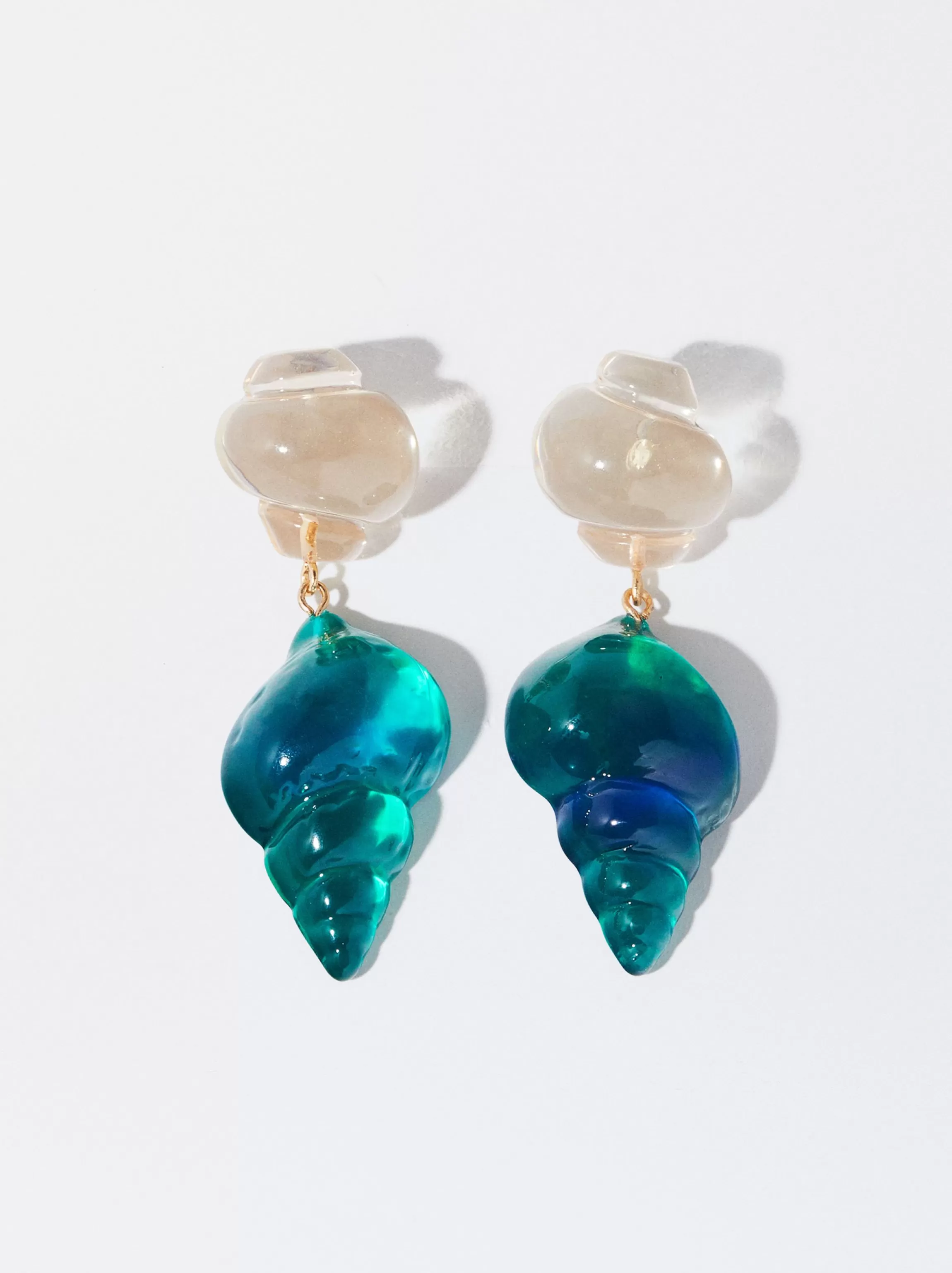 Mujer PARFOIS Trend Collection | Pendientes largos*Pendientes Con Resina Azul