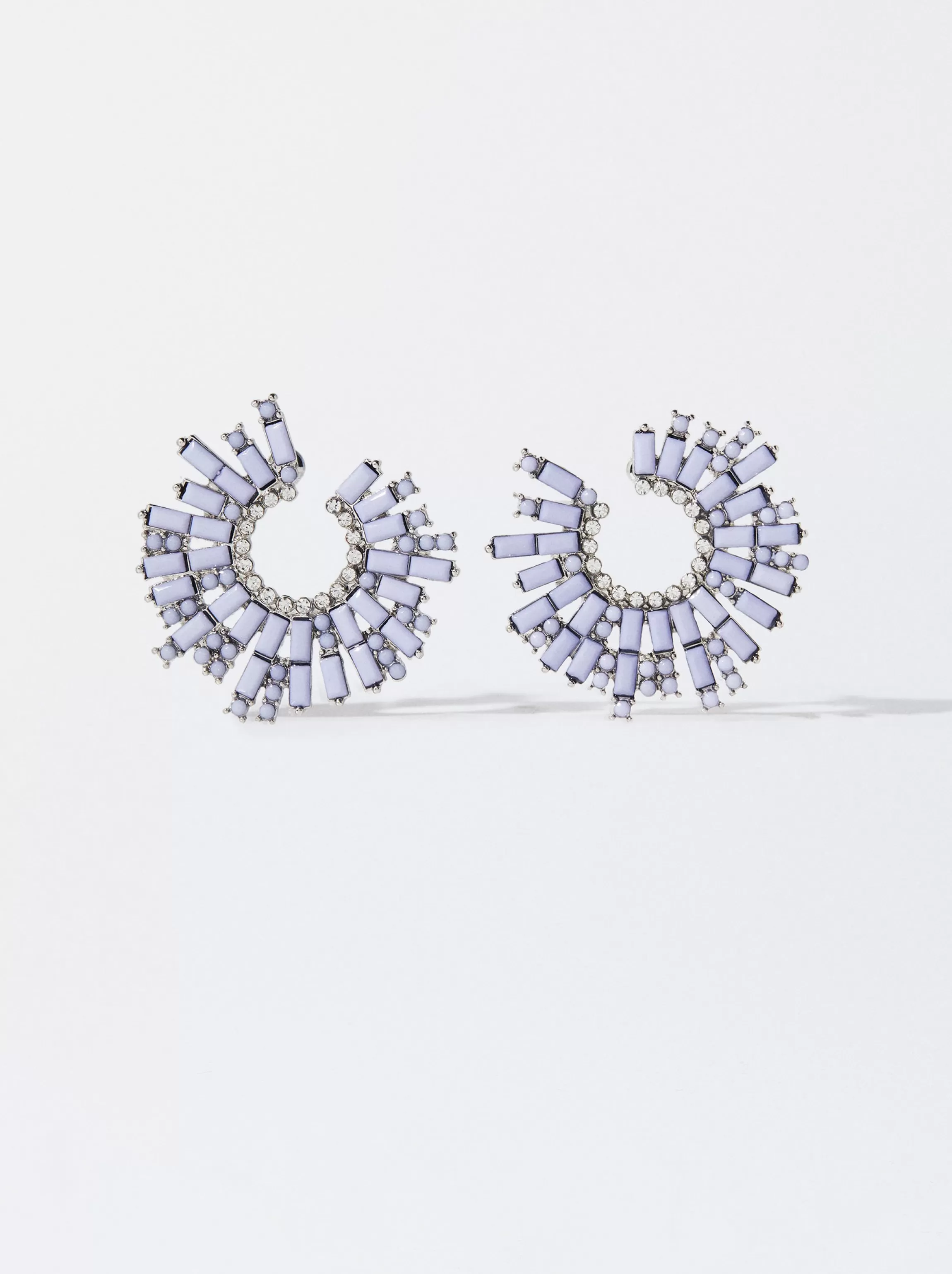 Mujer PARFOIS Trend Collection | Pendientes largos | Pendientes medianos*Pendientes Con Strass Violeta