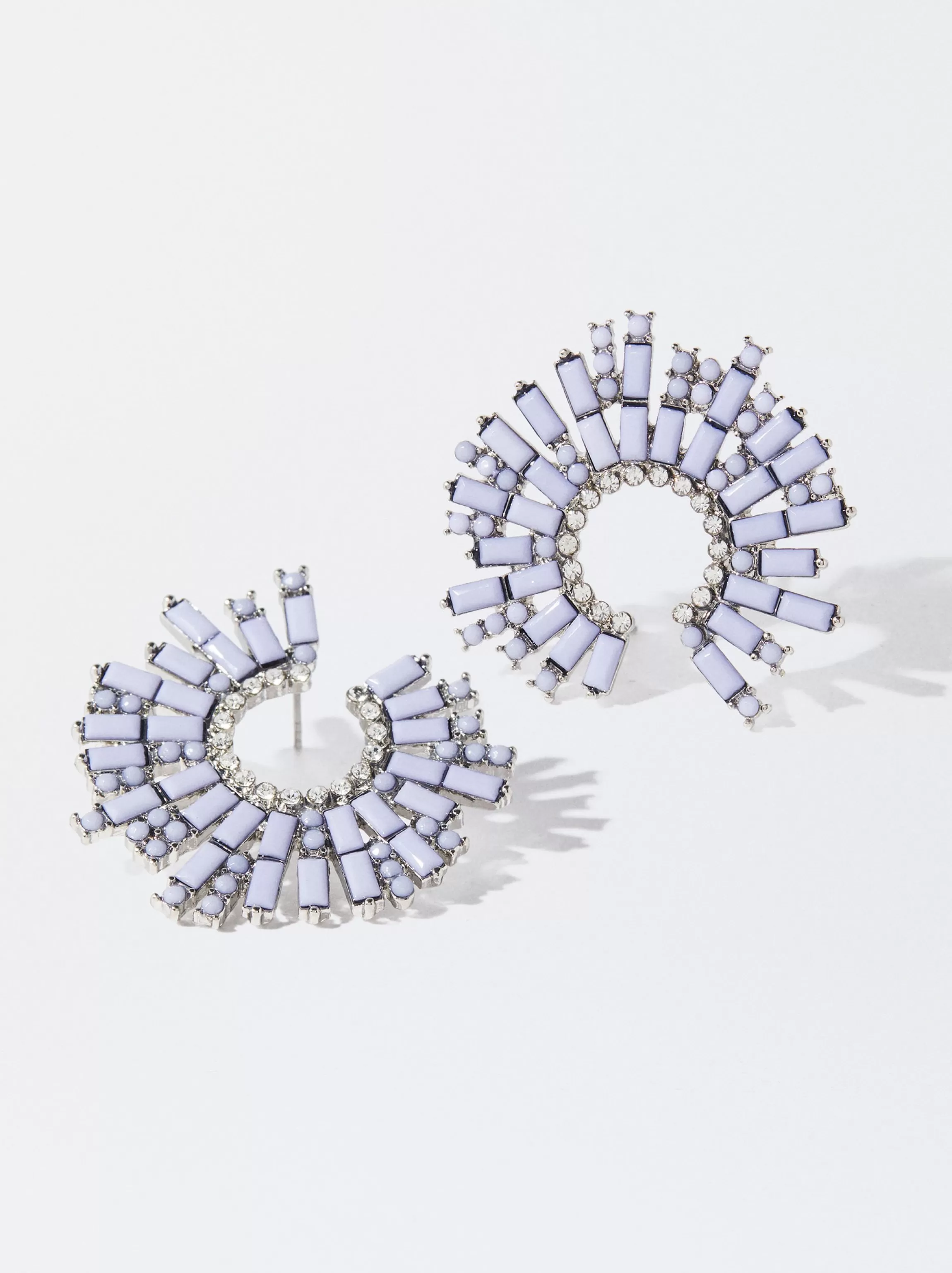 Mujer PARFOIS Trend Collection | Pendientes largos | Pendientes medianos*Pendientes Con Strass Violeta