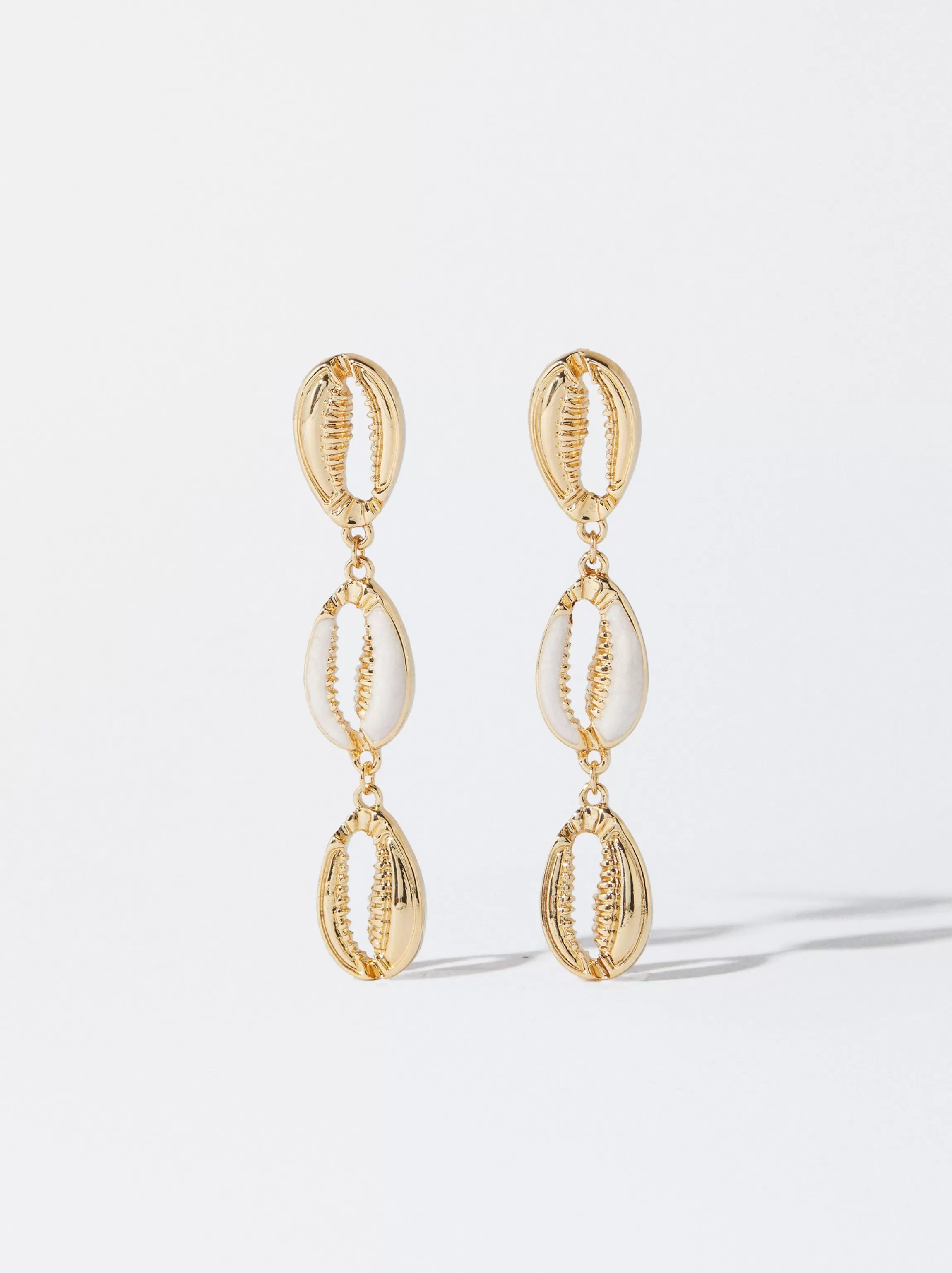 Mujer PARFOIS Pendientes largos*Pendientes Conchas Dorado