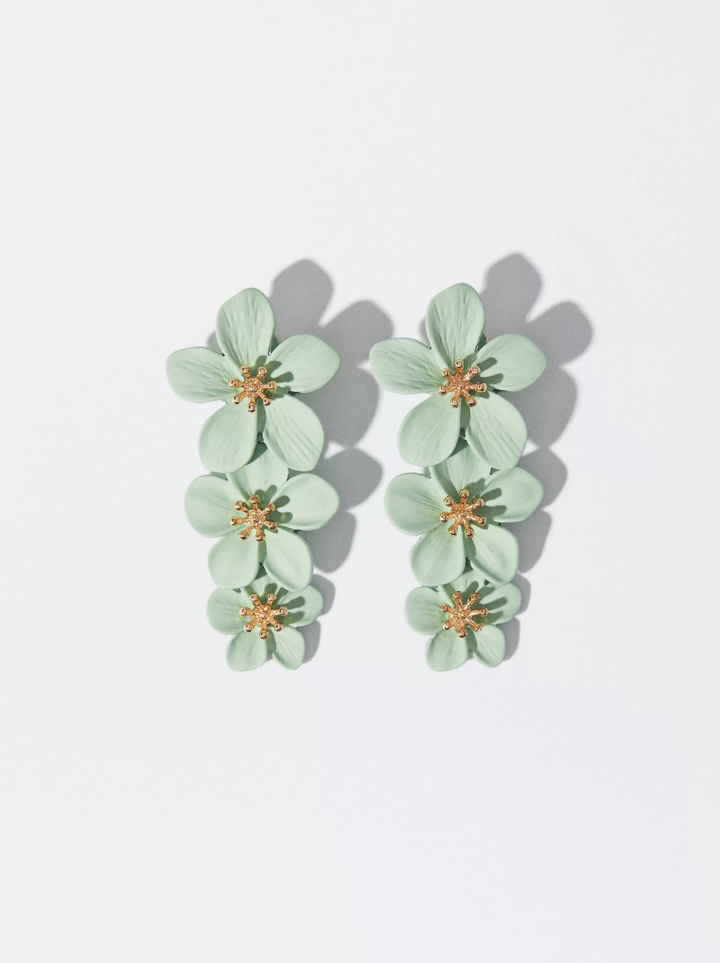 Mujer PARFOIS Trend Collection | Pendientes largos*Pendientes De Clip Con Flor Amarillo