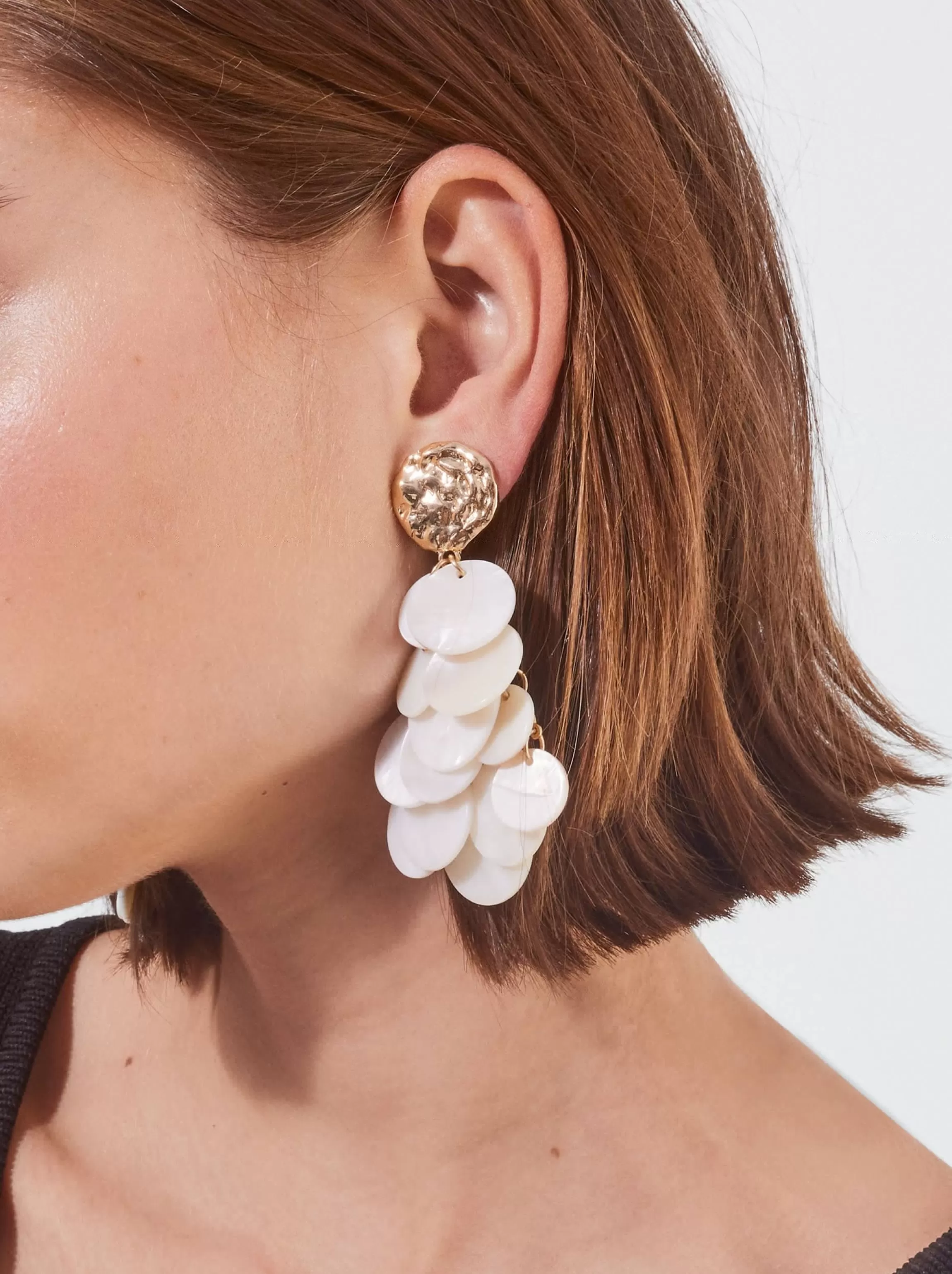 Mujer PARFOIS Trend Collection | Pendientes largos*Pendientes De Concha Beige