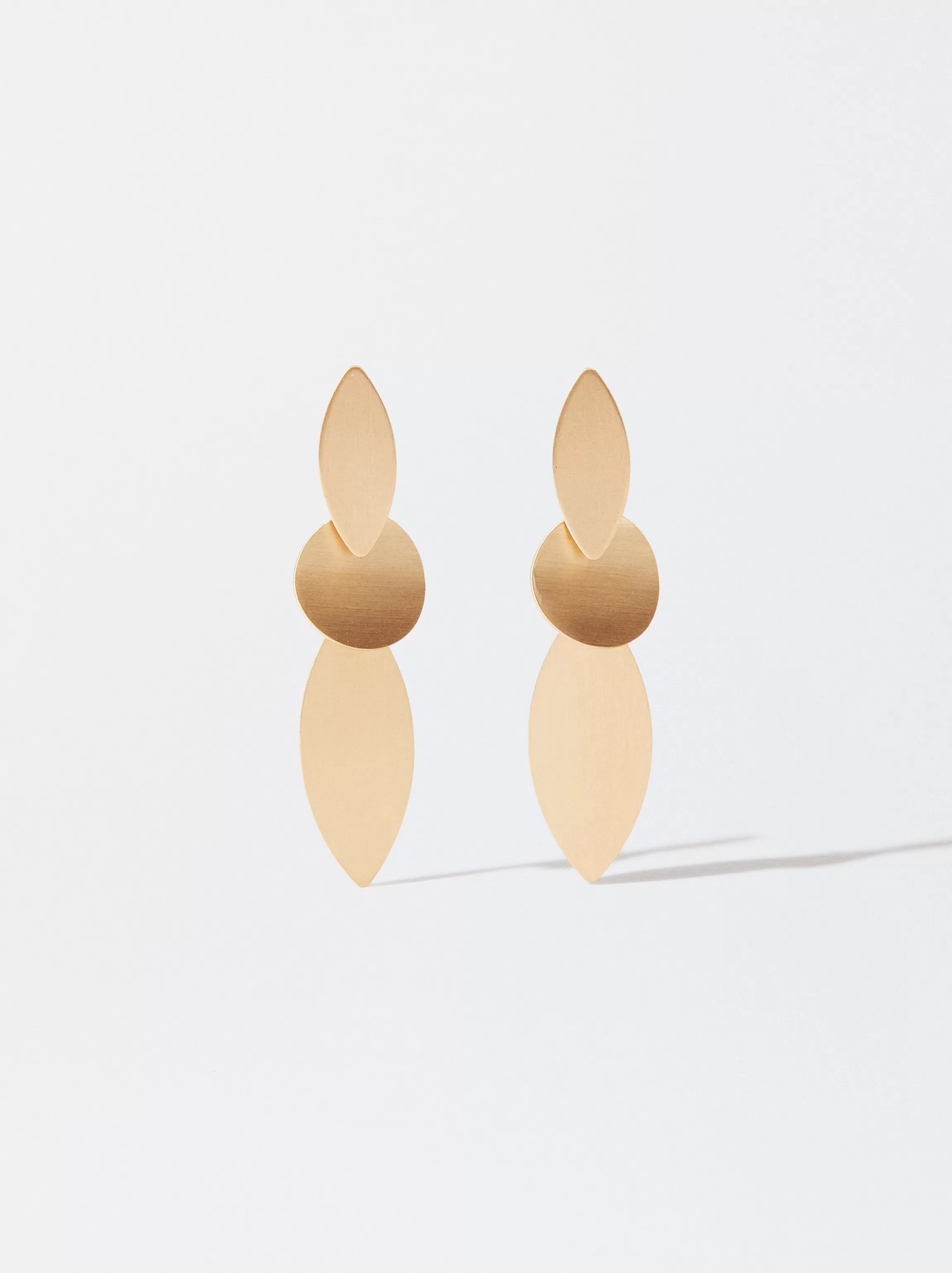 Mujer PARFOIS Pendientes largos*Pendientes s Efecto Mate Dorado