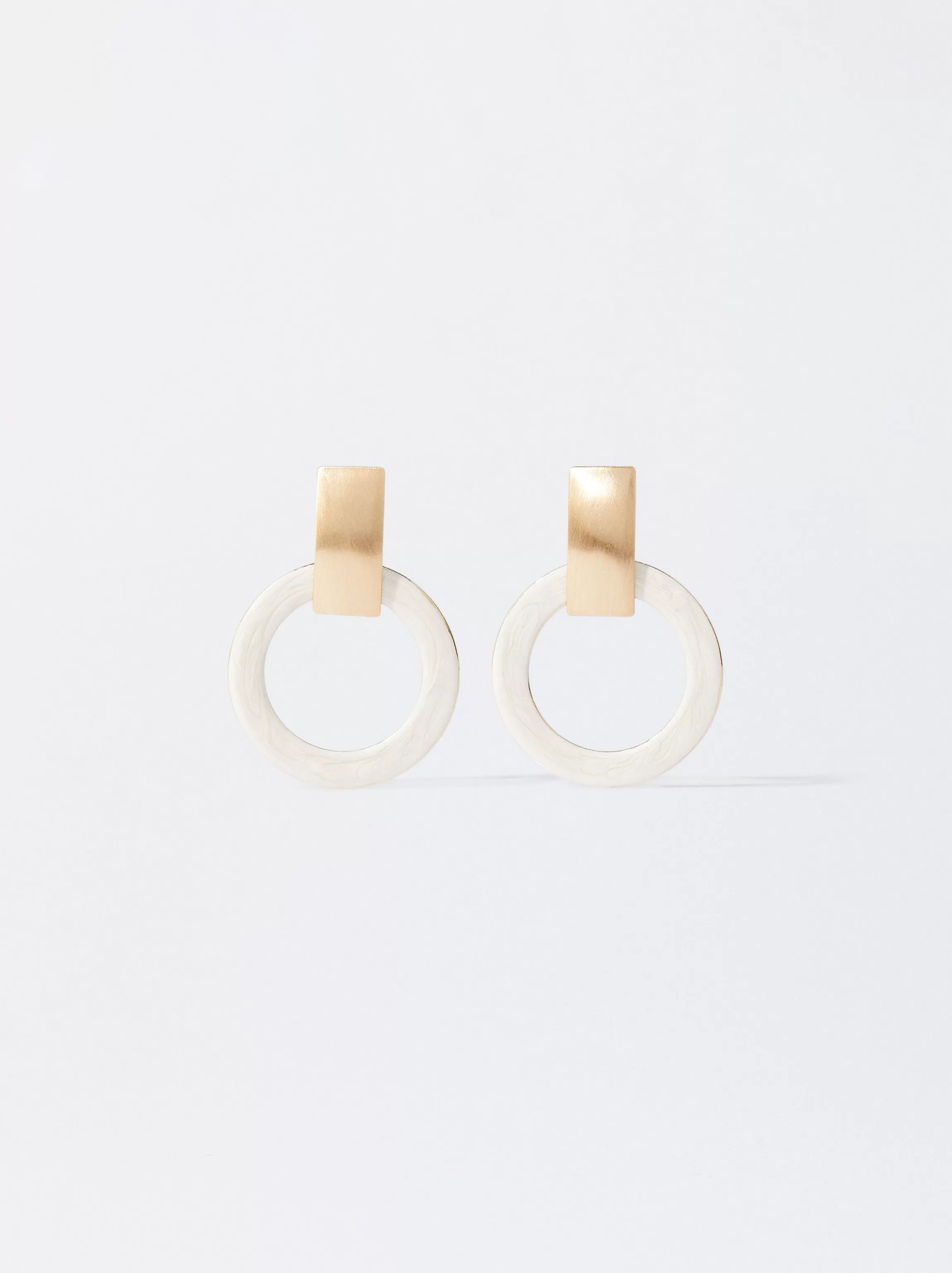 Mujer PARFOIS Pendientes largos | Pendientes medianos*Pendientes Esmaltados Beige