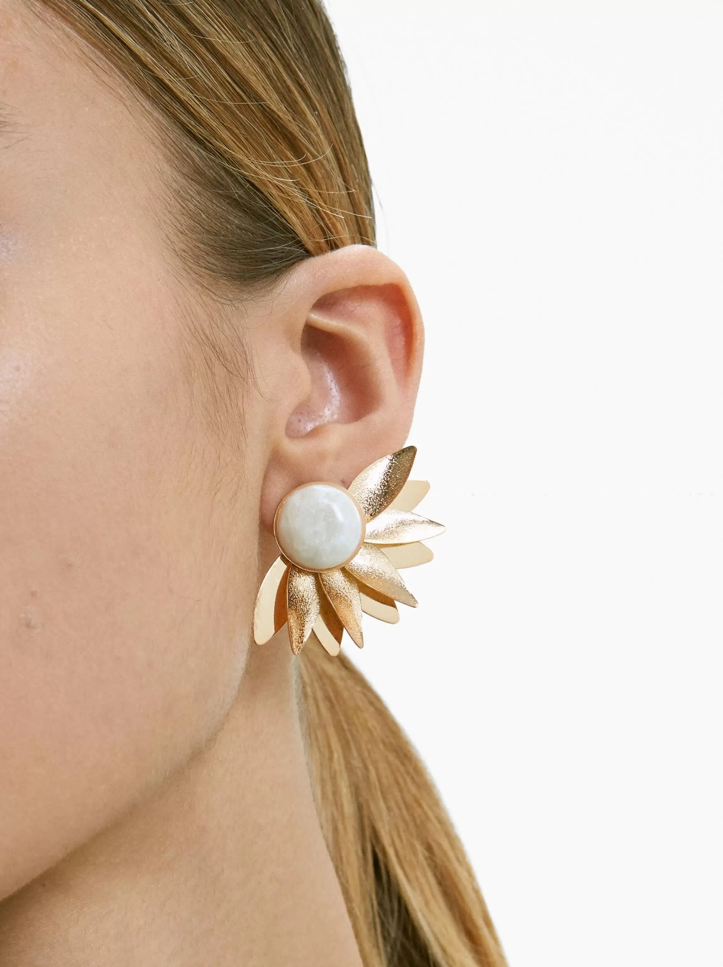 Mujer PARFOIS Pendientes largos | Pendientes medianos*Pendientes Esmaltados Beige