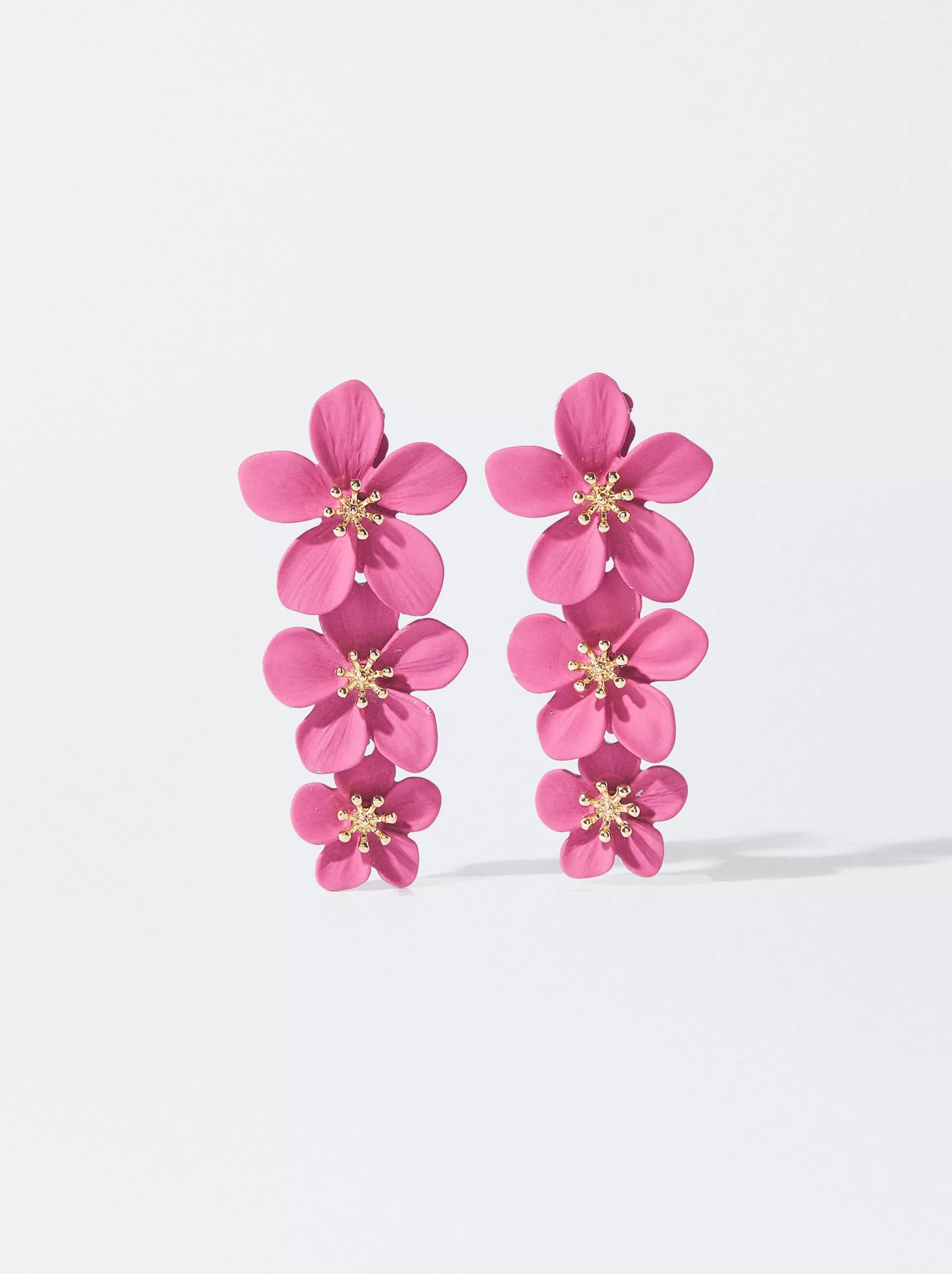 Mujer PARFOIS Trend Collection | Pendientes largos*Pendientes Flor Rosa