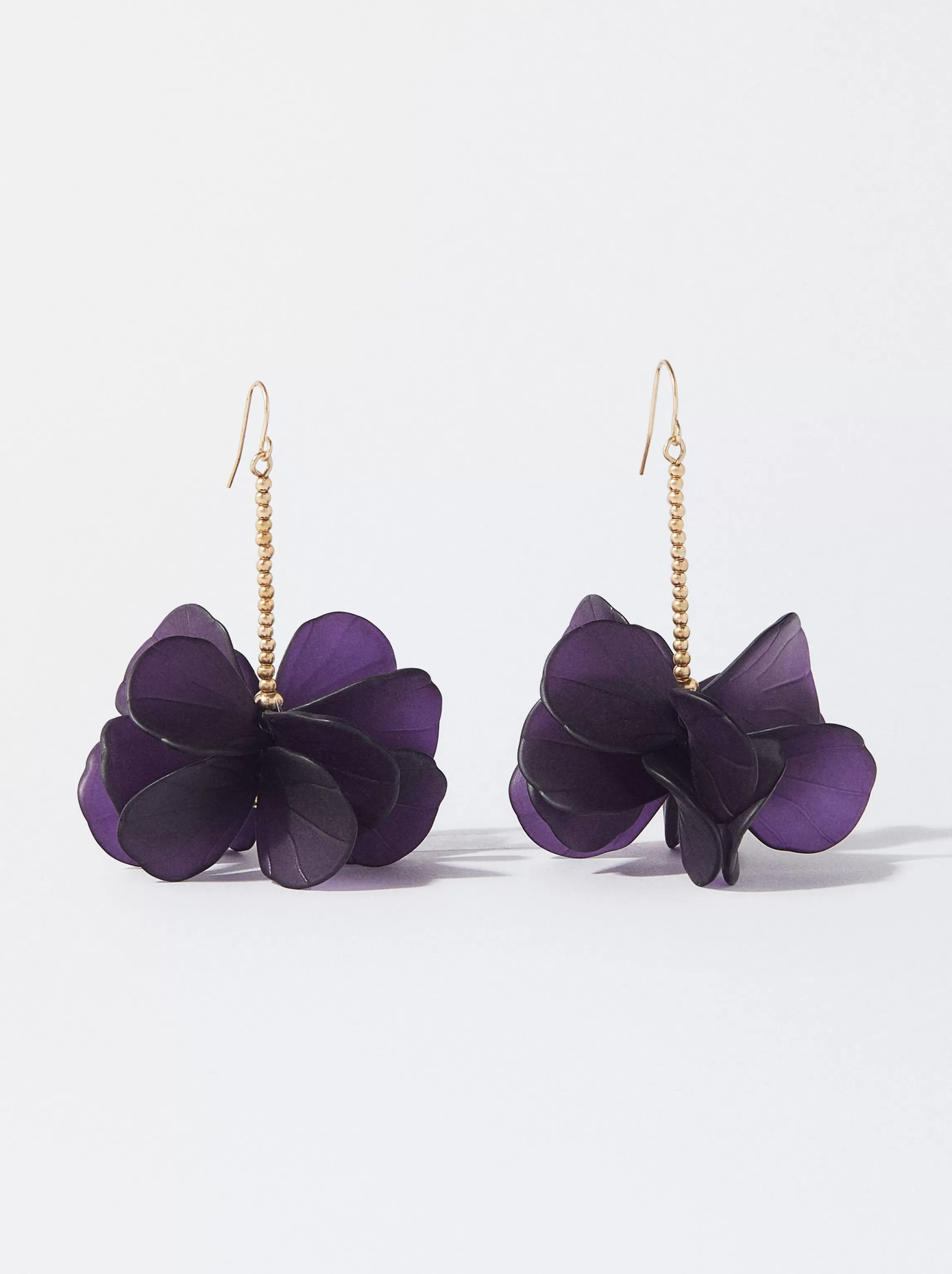 Mujer PARFOIS Pendientes largos*Pendientes Flor Violeta