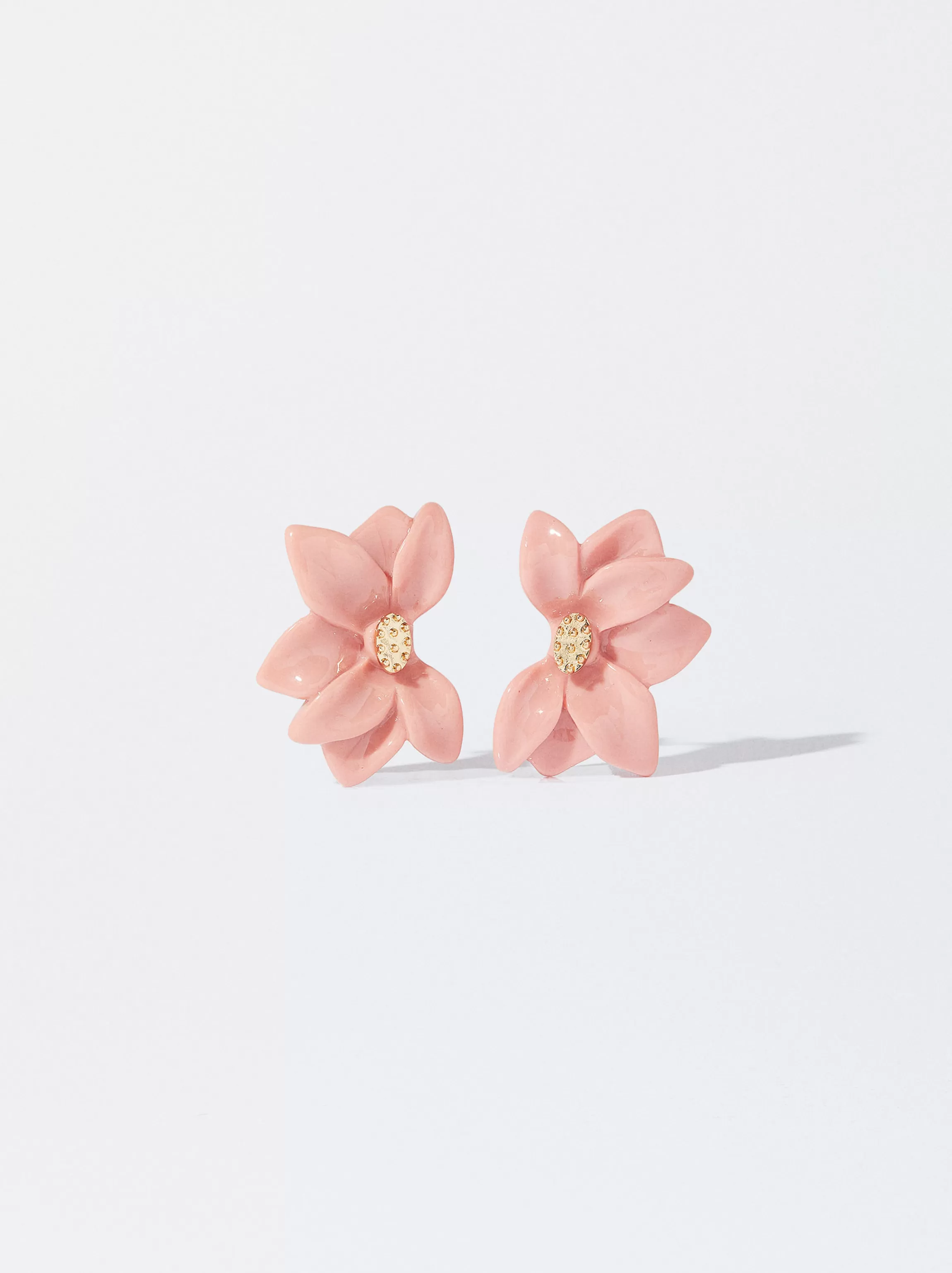 Mujer PARFOIS Trend Collection | Pendientes largos | Pendientes medianos*Pendientes Flor Con Resina Rosa