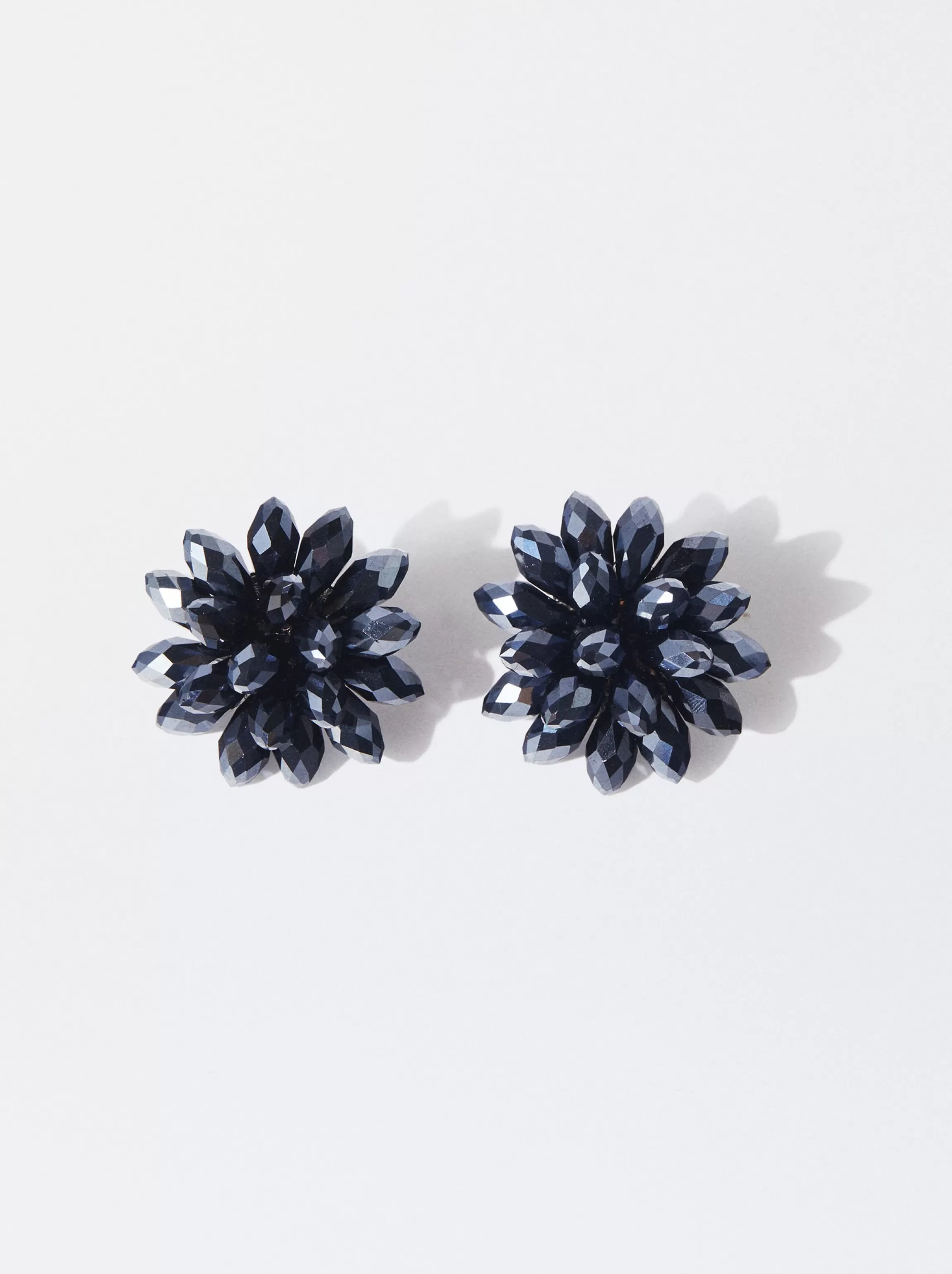 Mujer PARFOIS Pendientes largos | Pendientes medianos*Pendientes Flor Cristales Azul