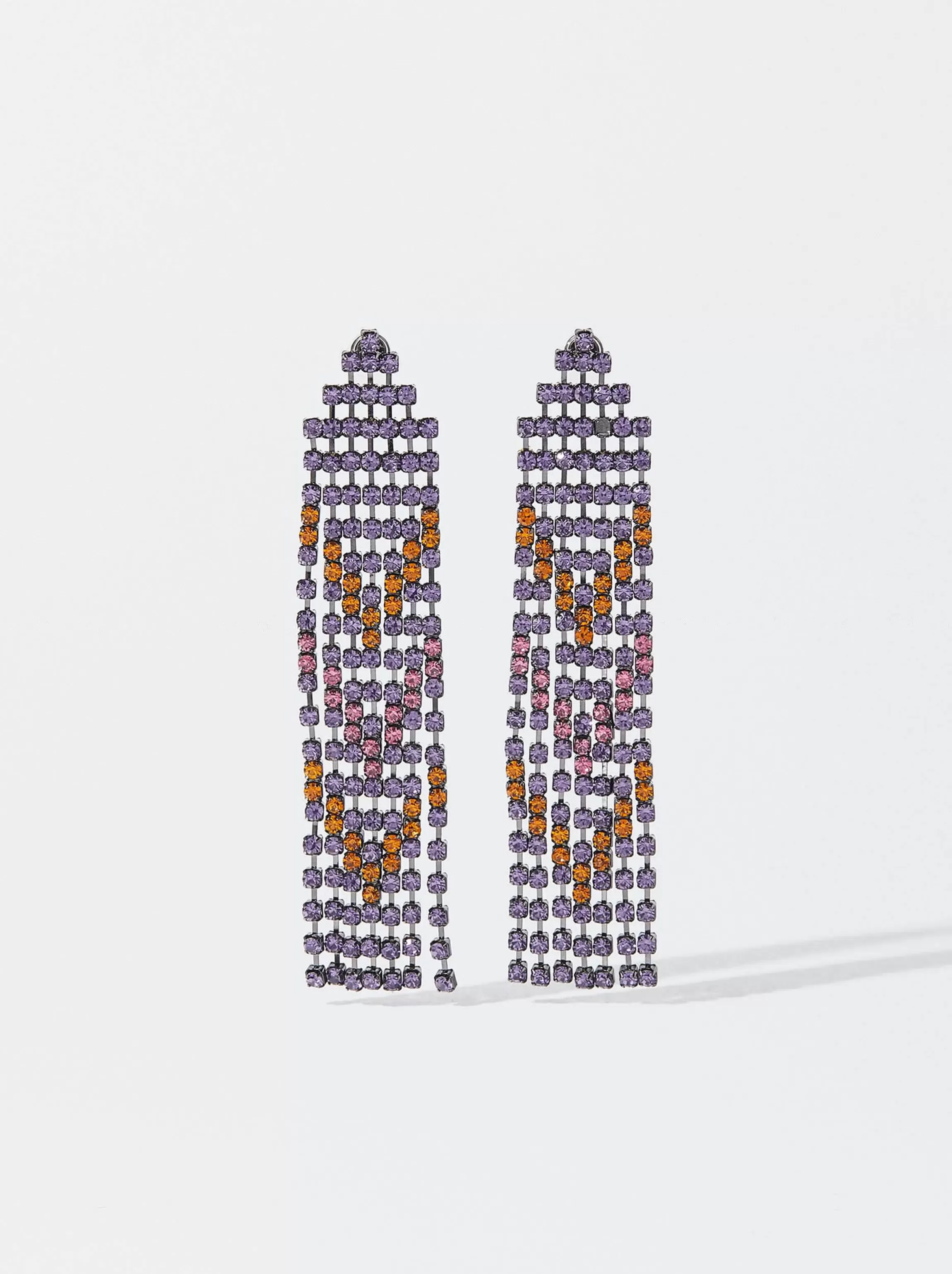 Mujer PARFOIS Trend Collection | Pendientes largos*Pendientes Largos Con Cristales Multicor