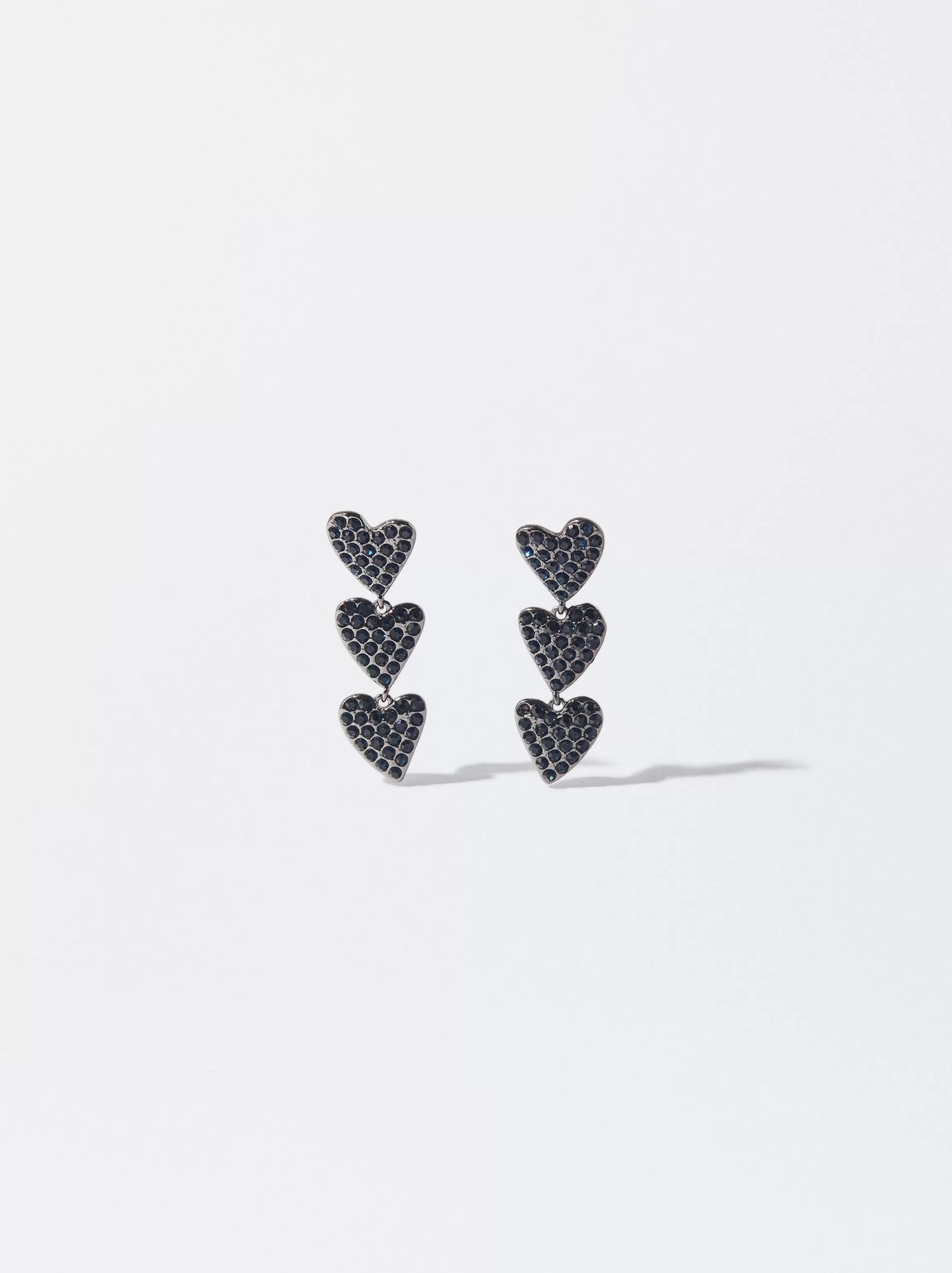 Mujer PARFOIS Pendientes largos | Pendientes medianos*Pendientes Largos Corazones Monocolor Azul Marino