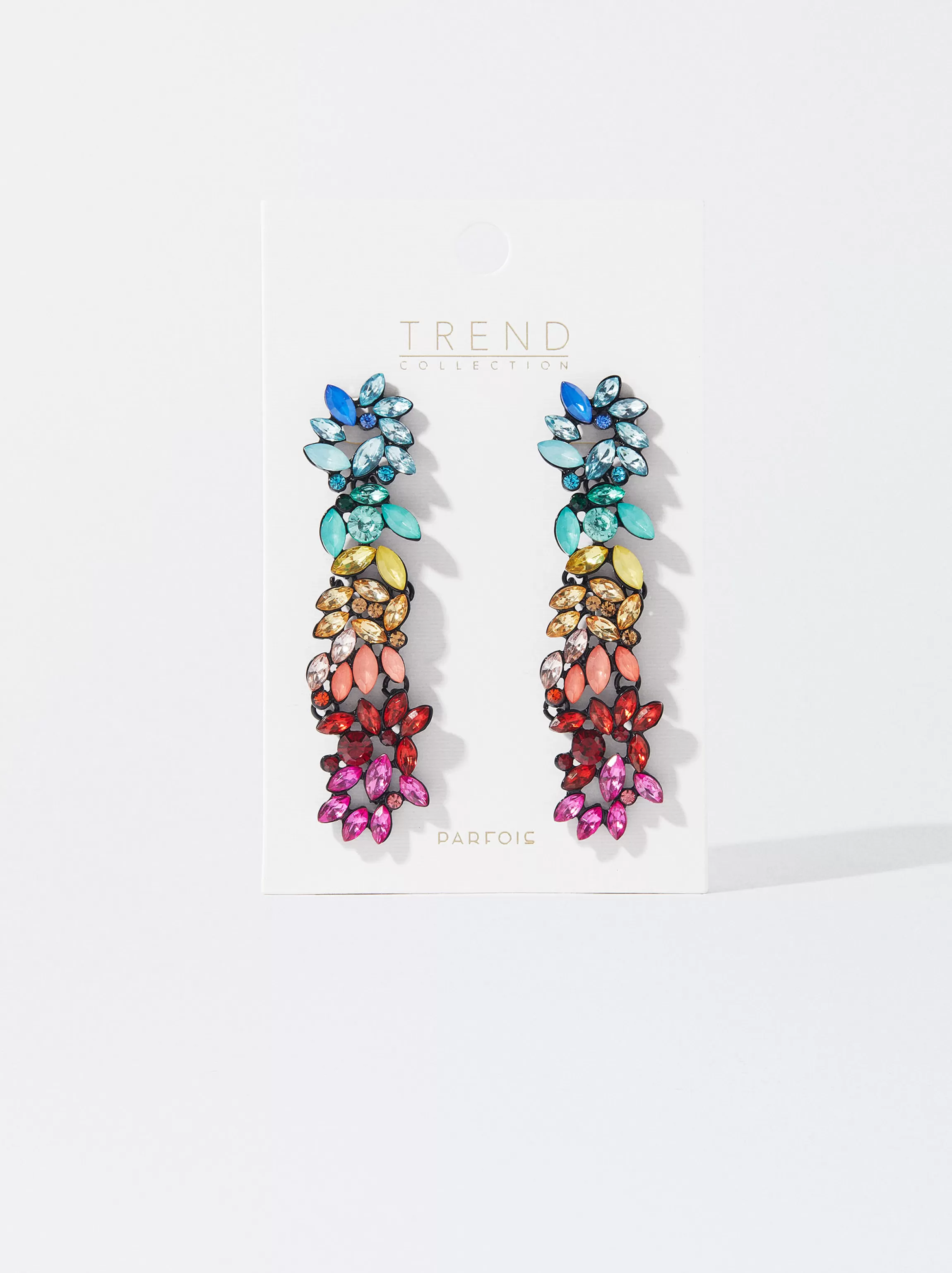 Mujer PARFOIS Trend Collection | Pendientes largos*Pendientes Largos Flores Multicolor Multicor