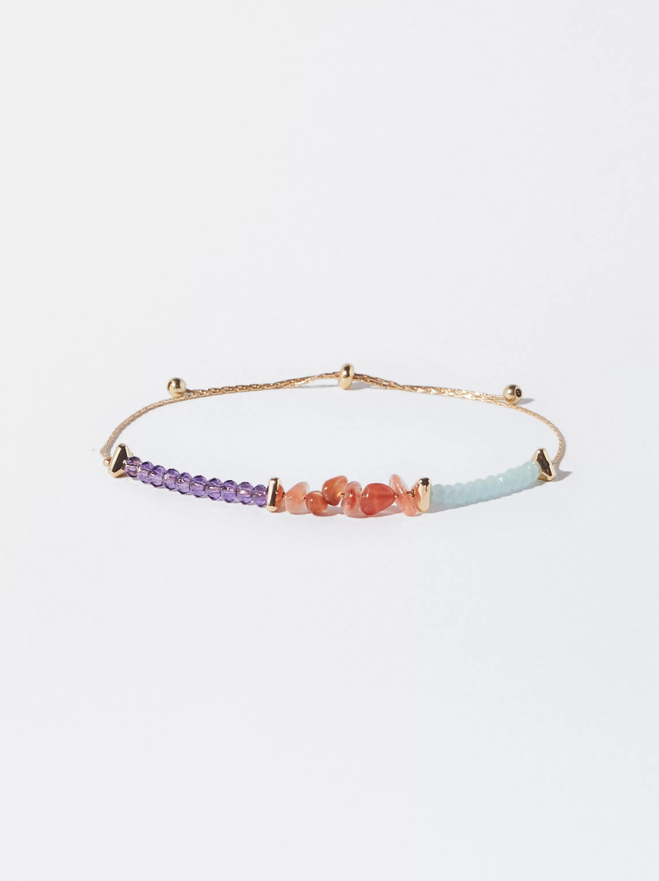 Mujer PARFOIS Pulseras*Pulsera Ajustable Con Piedra Multicor