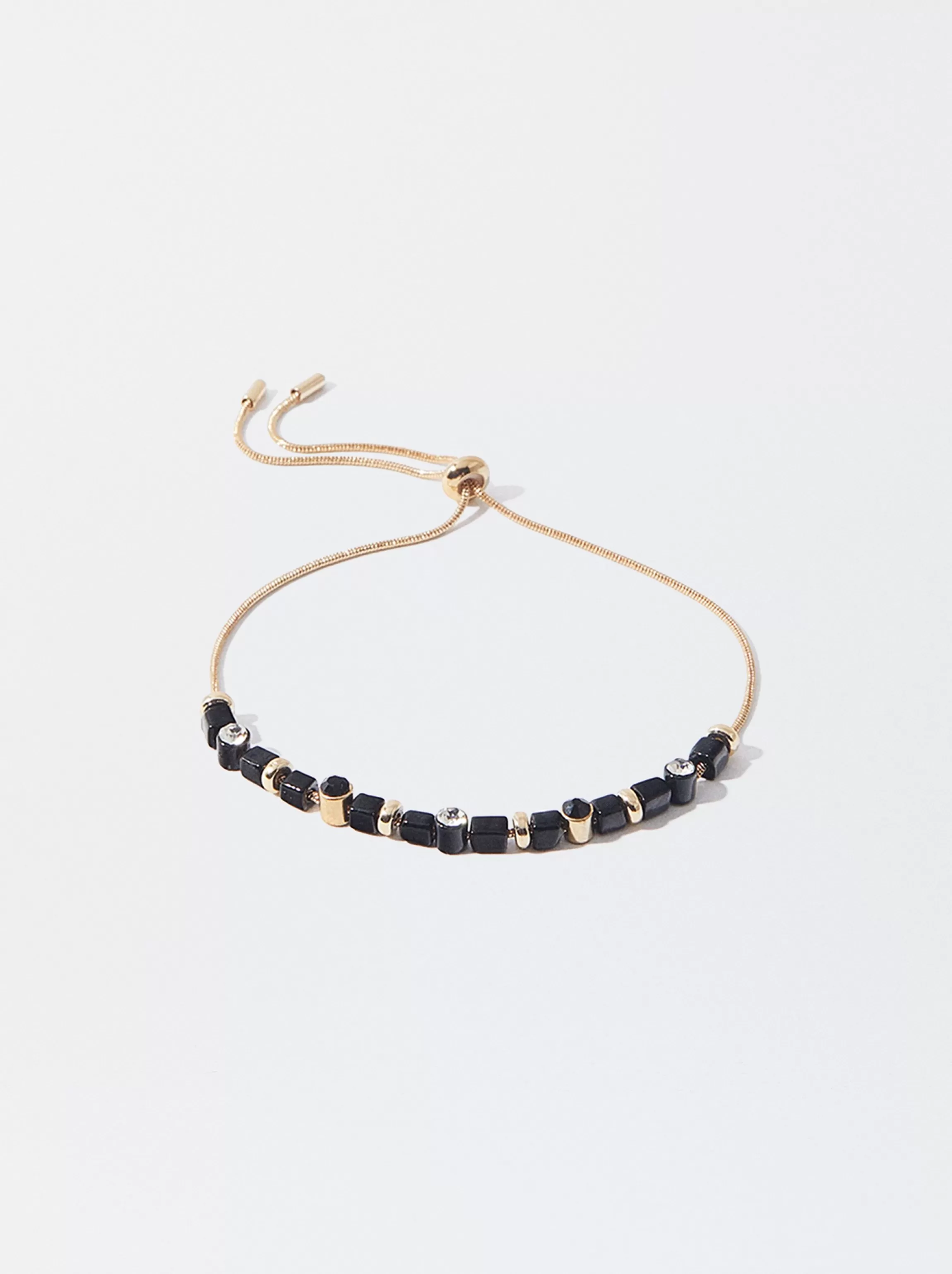 Mujer PARFOIS Pulseras*Pulsera Ajustable Con Resina Negro