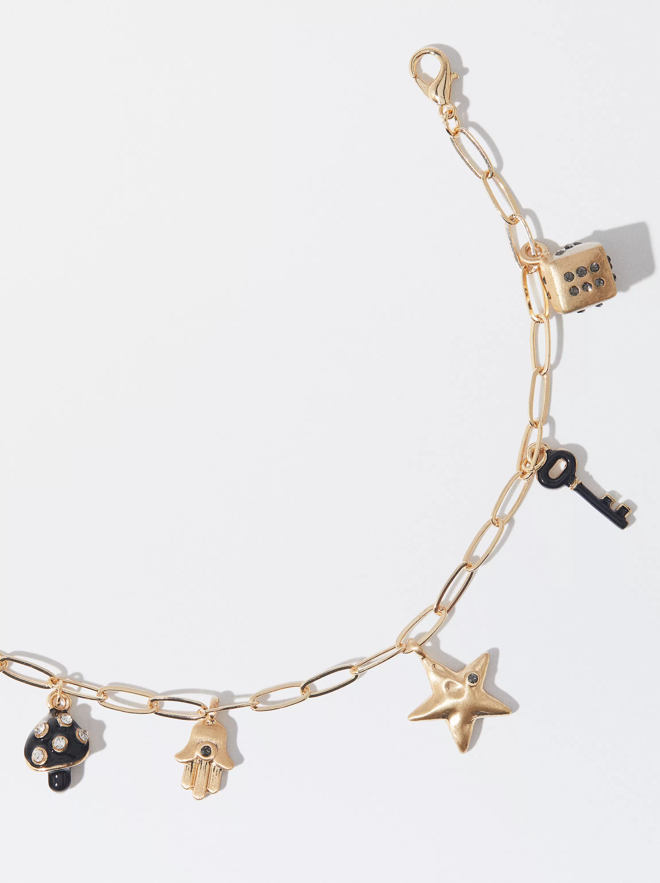 Mujer PARFOIS Pulseras*Pulsera Con Charms Negro