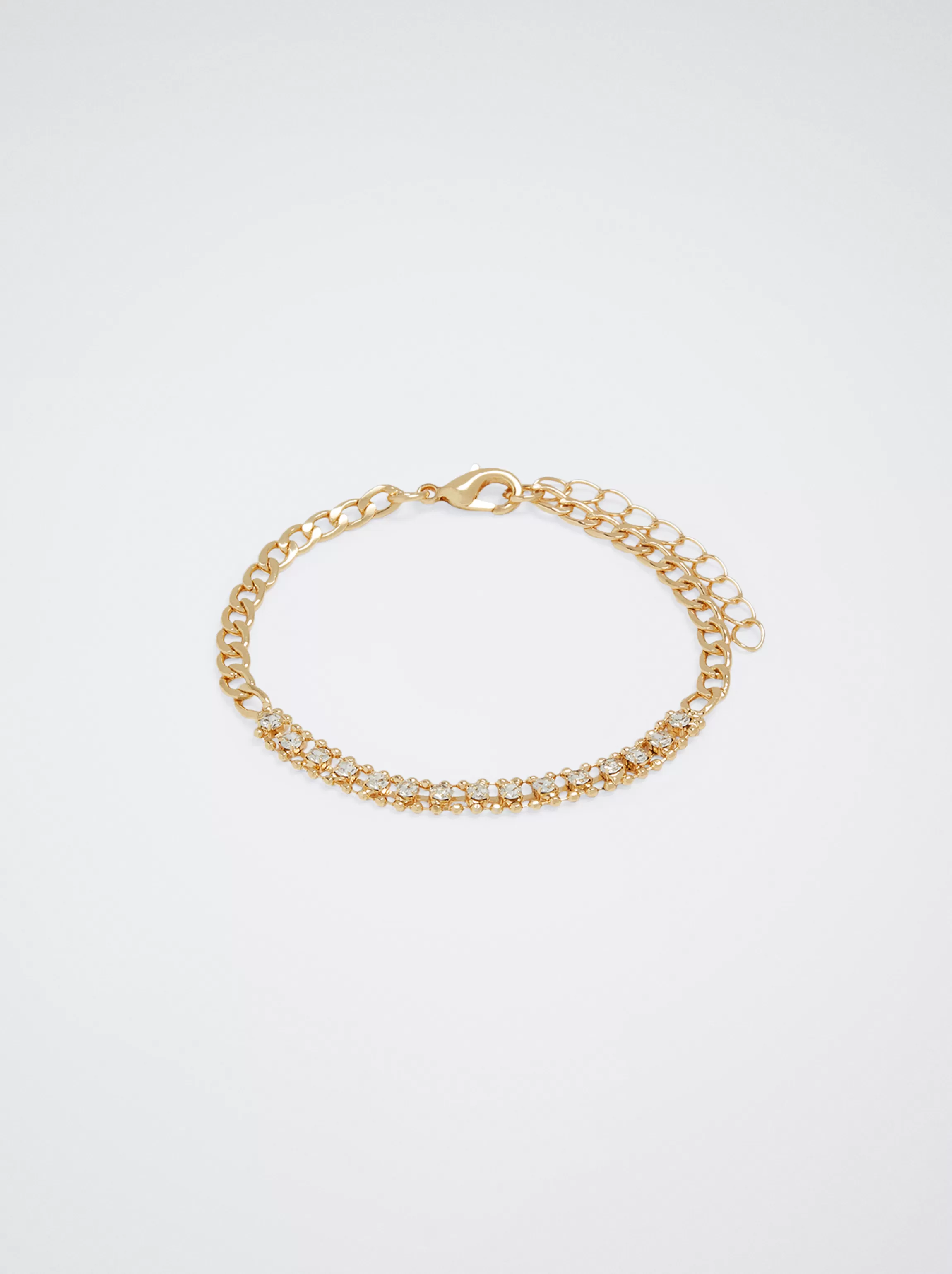 Mujer PARFOIS Bisutería Delicada | Pulseras*Pulsera Dorada Con Circonitas Dorado