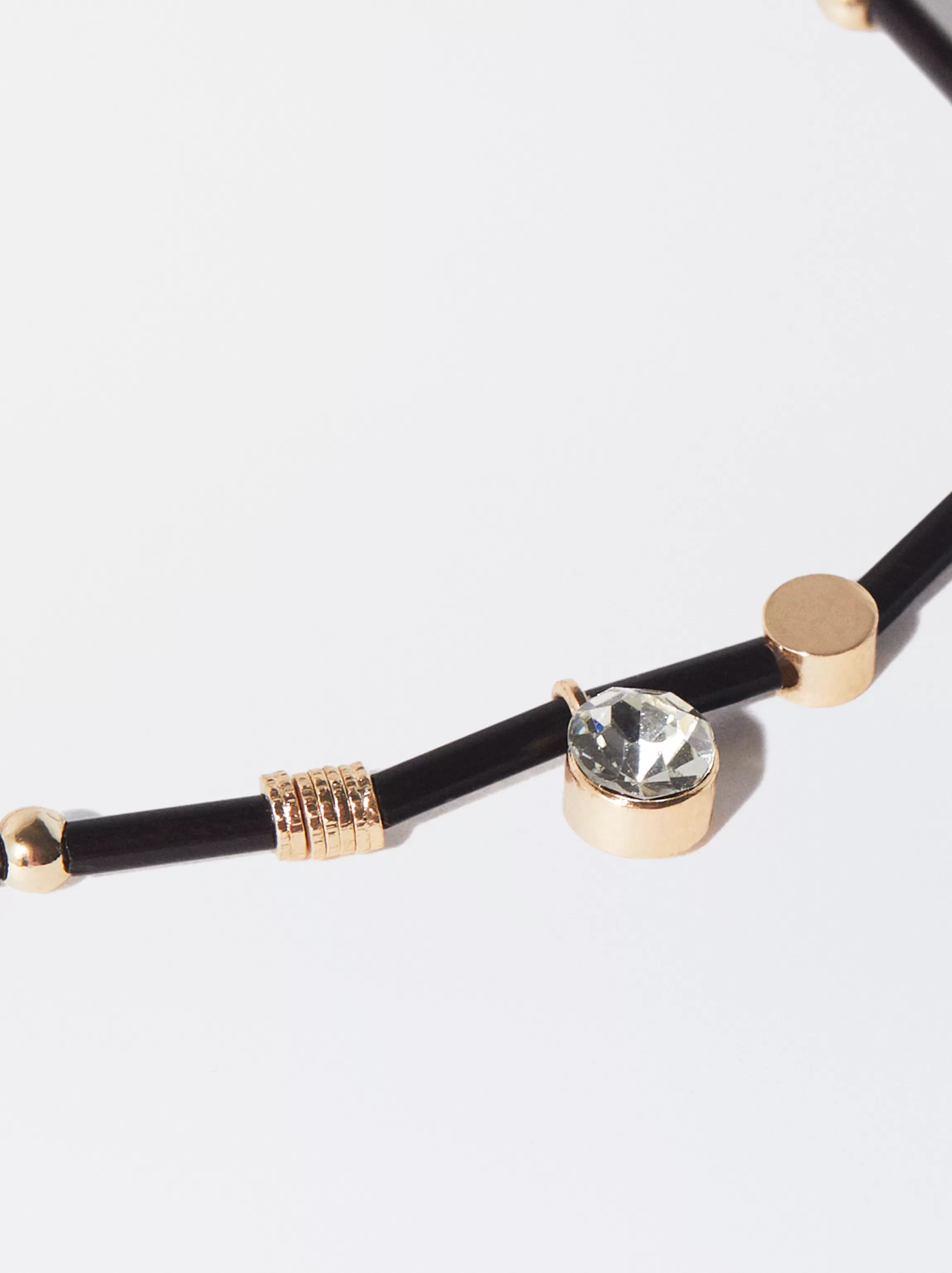 Mujer PARFOIS Pulseras*Pulsera Elástica Con Strass Negro