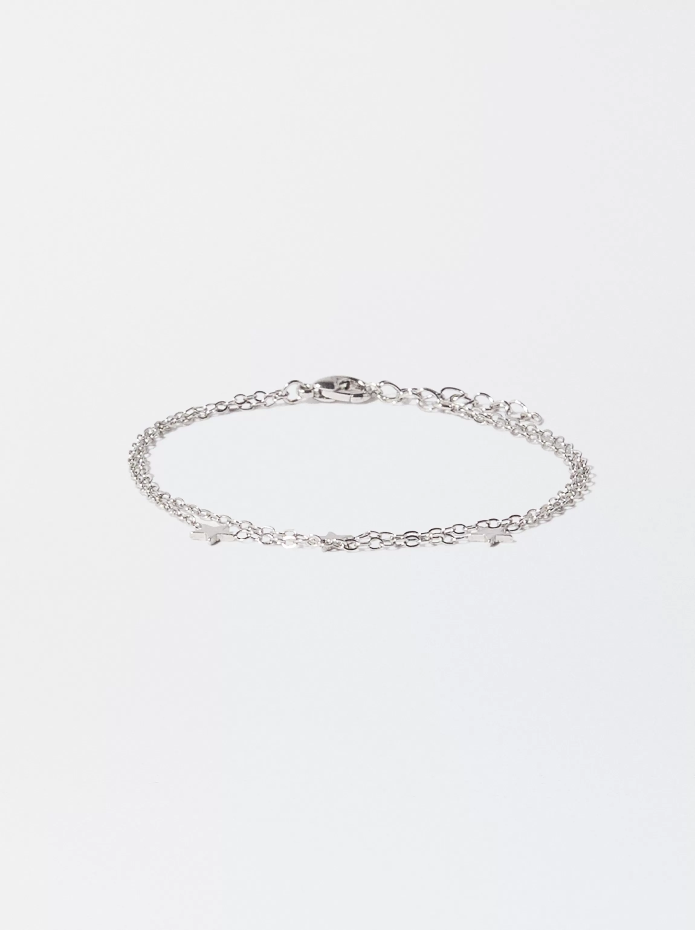 Mujer PARFOIS Bisutería Delicada | Pulseras*Pulsera Plateada Con Estrellas Plateado