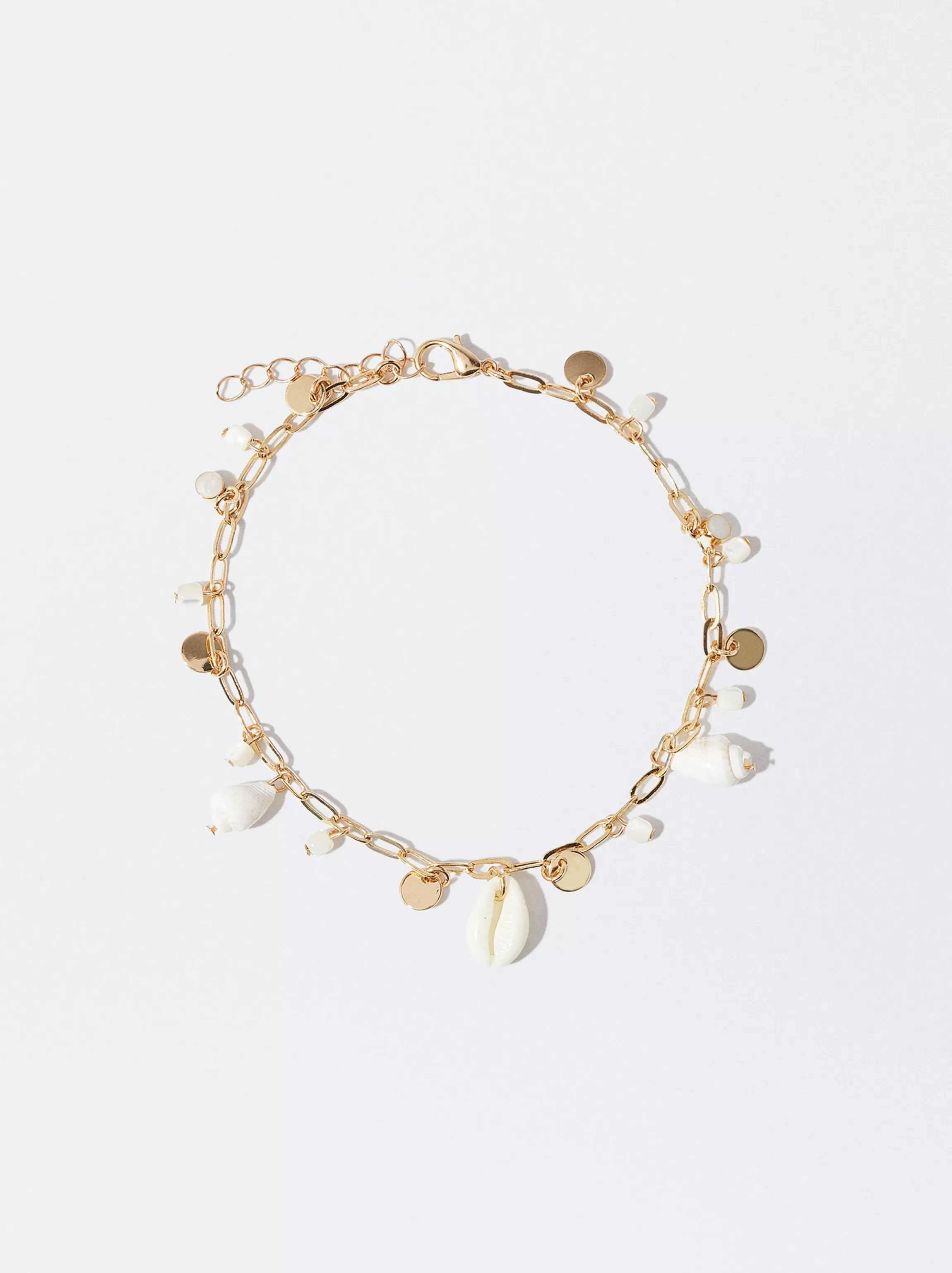 Mujer PARFOIS Pulseras | Pulseras Tobilleras*Pulsera Tobillera Con Concha Blanco