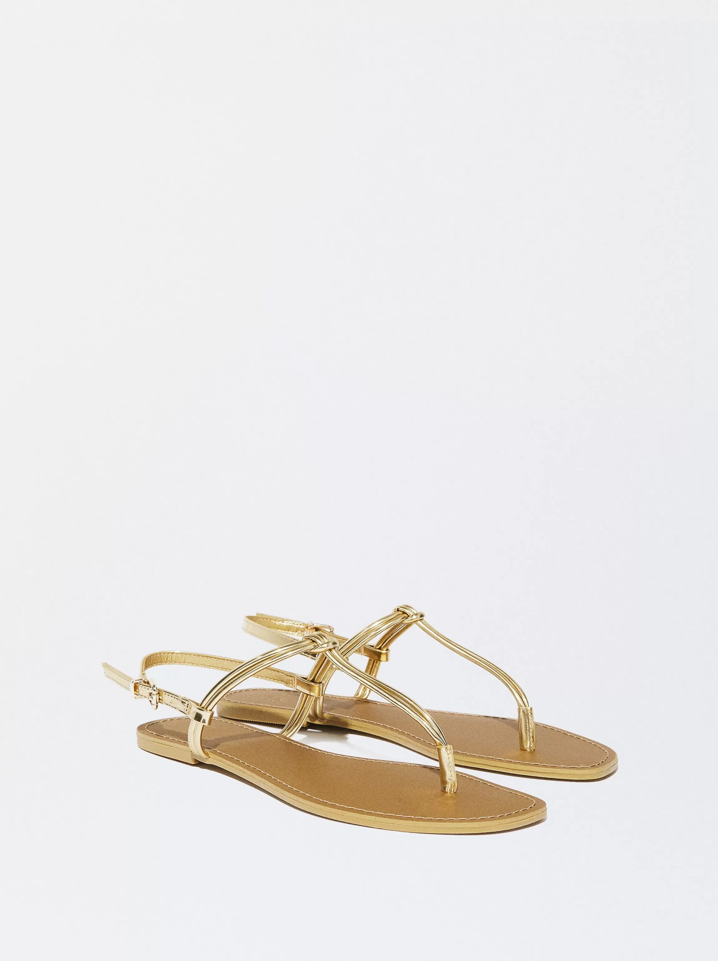 Mujer PARFOIS Sandalias*Sandalia Plana Con Nudo Dorado