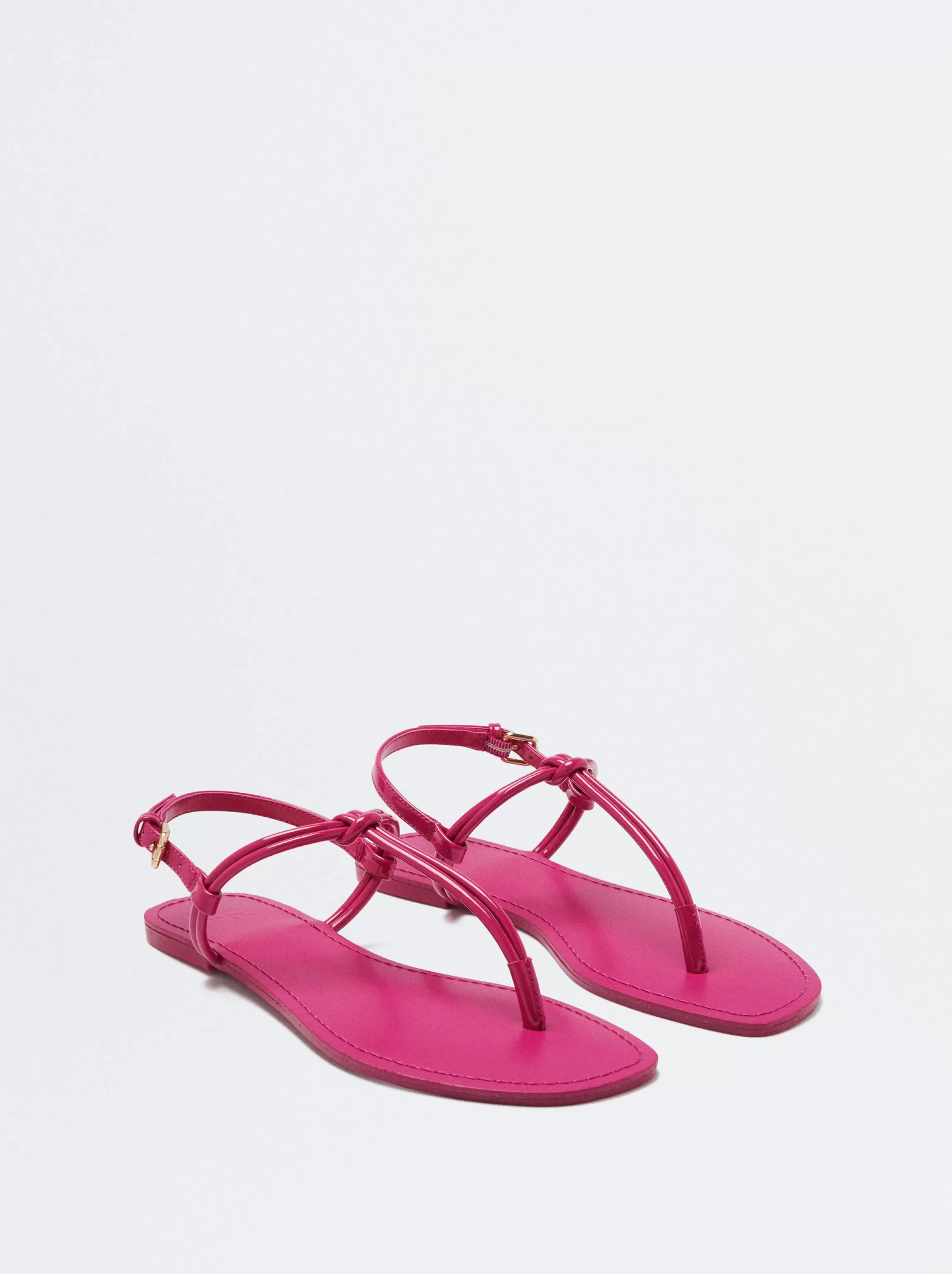 Mujer PARFOIS Sandalias*Sandalia Plana Con Nudo Fucsia