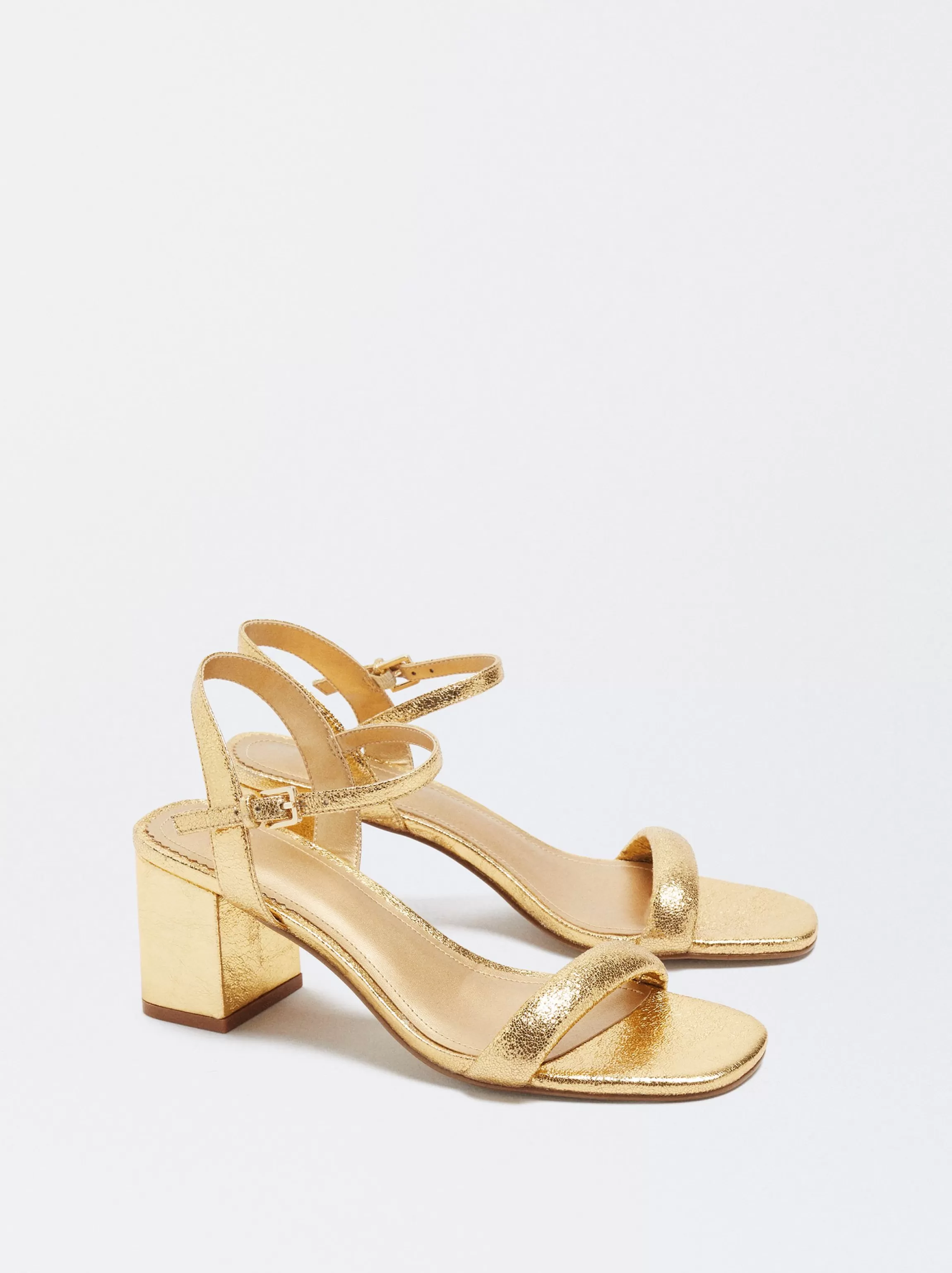 Mujer PARFOIS Sandalias | Zapatos de Tacón*Sandalia Tacón Metalizada Dorado