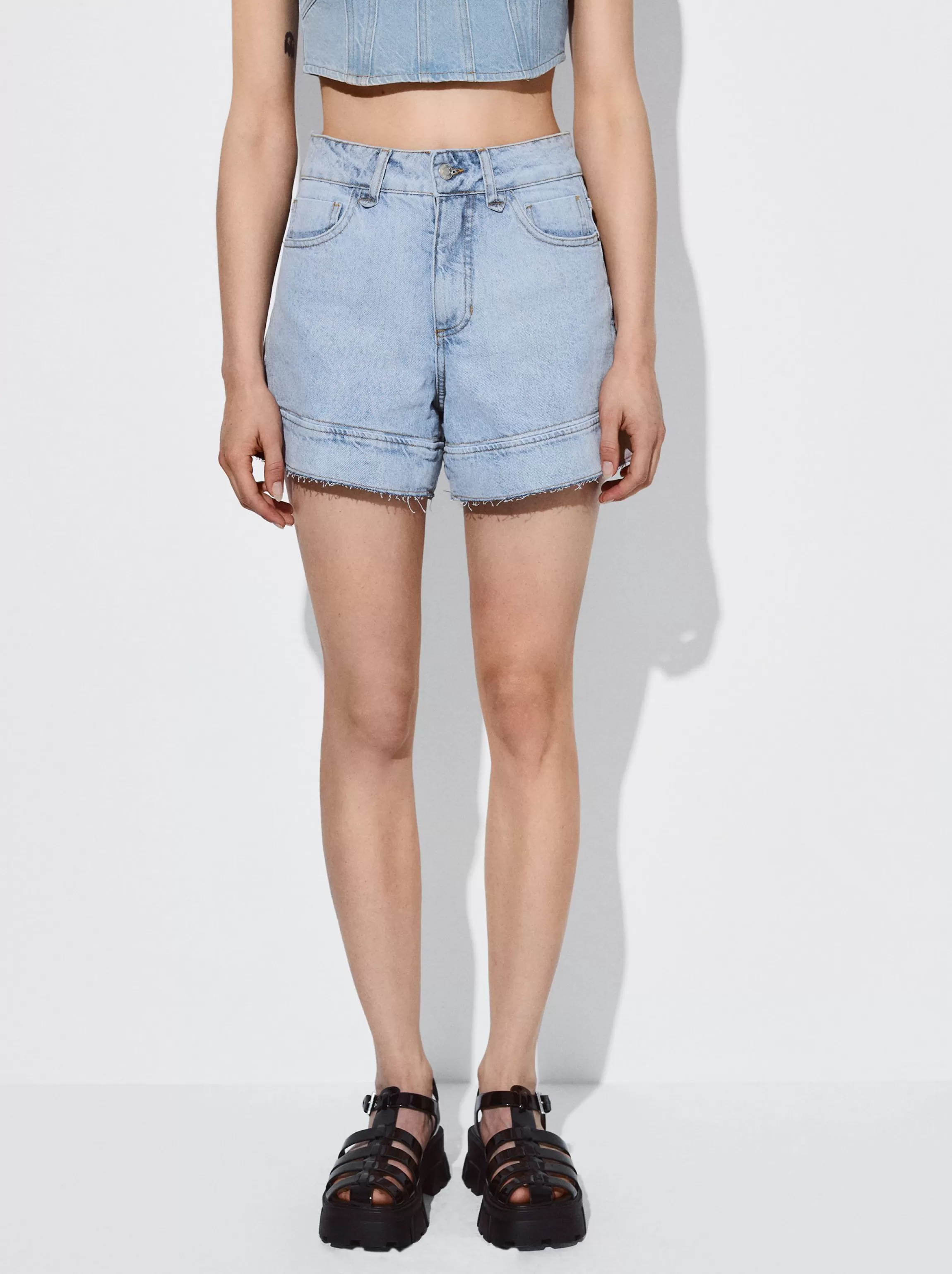 Mujer PARFOIS Faldas y Shorts*Shorts Denim Azul