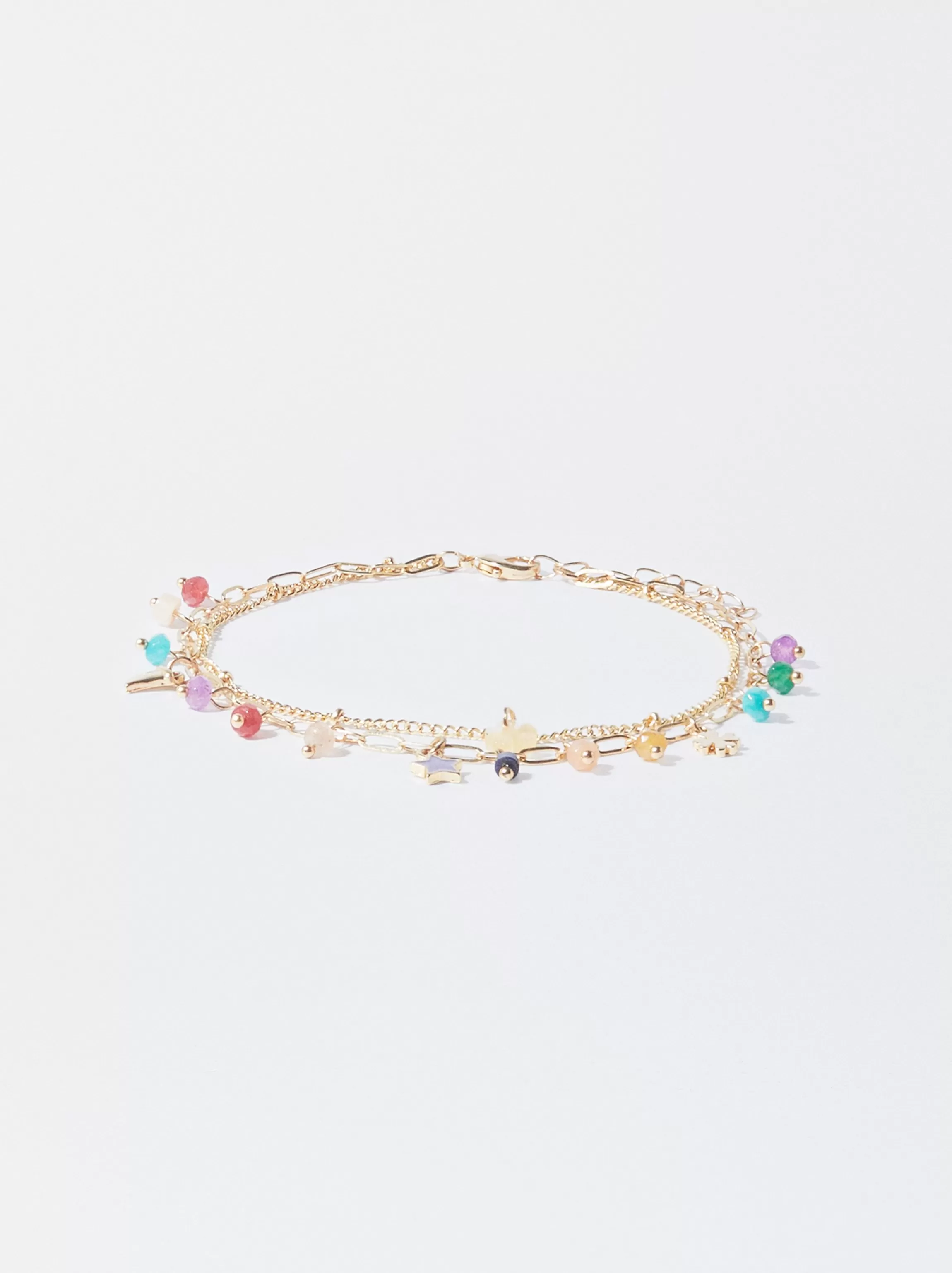 Mujer PARFOIS Pulseras | Pulseras Tobilleras*Tobillera Con Piedras Y Charms Multicor