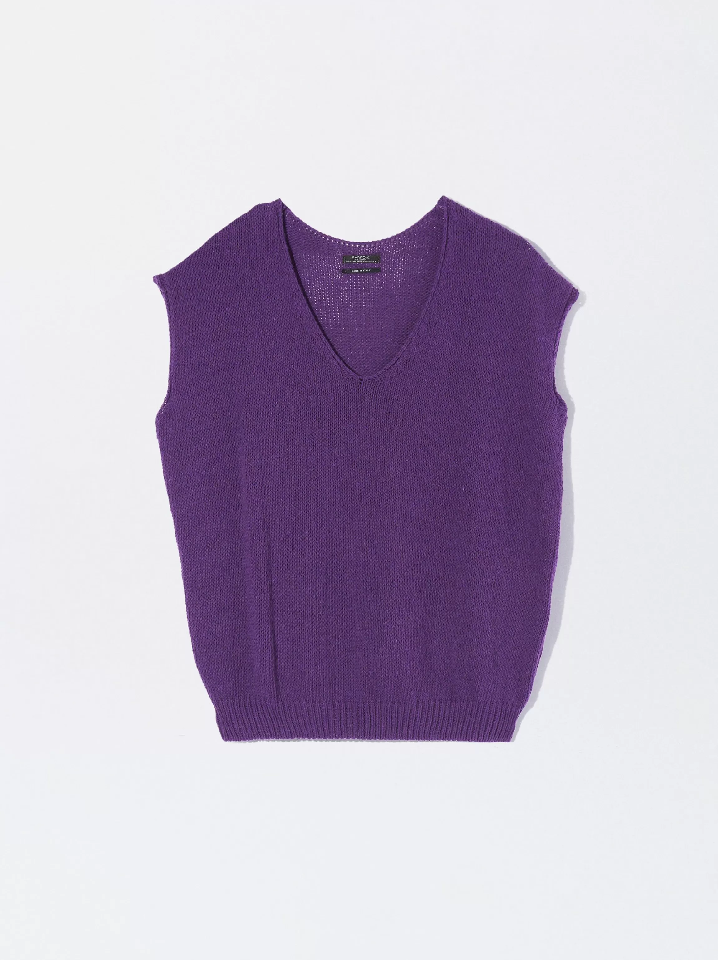 Mujer PARFOIS Tops y Camisetas*Top Básico Algodón Violeta